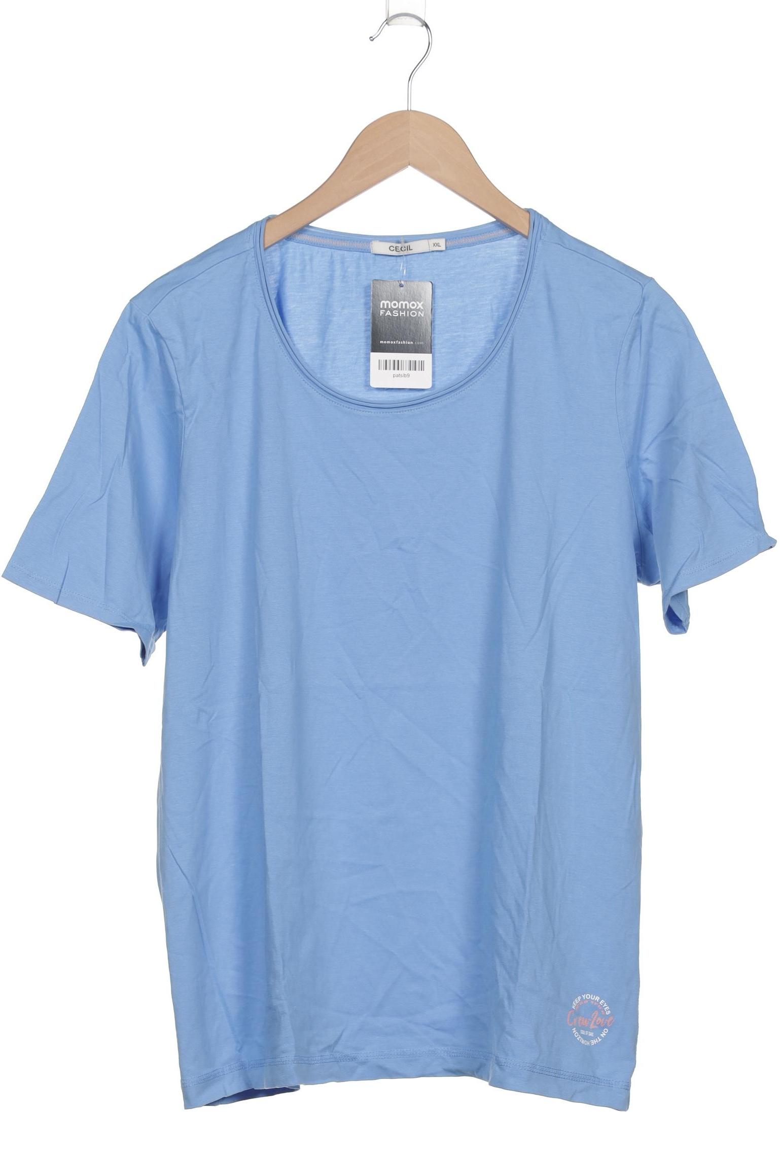 

Cecil Damen T-Shirt, blau, Gr. 46