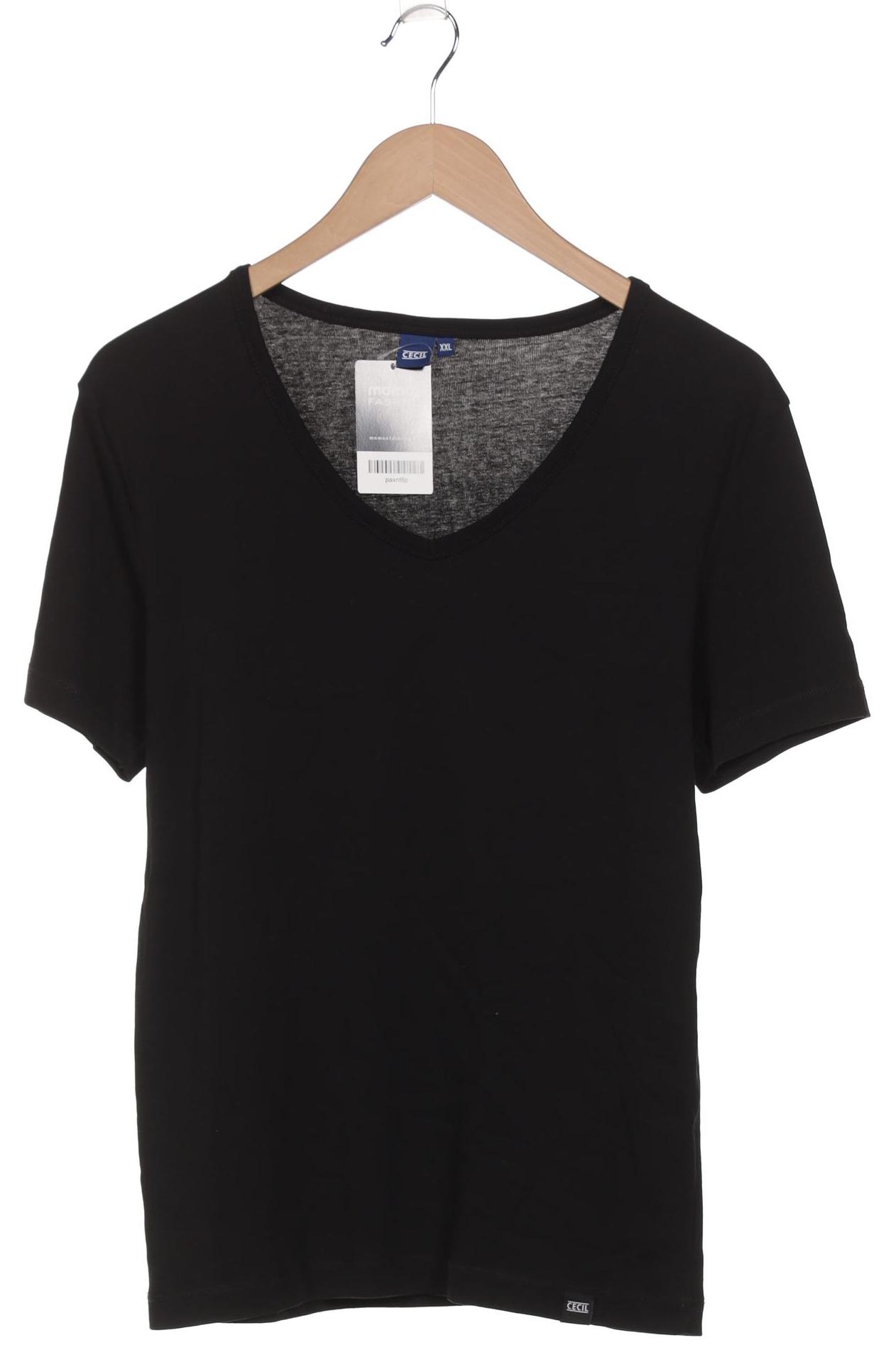 

Cecil Damen T-Shirt, schwarz, Gr. 46