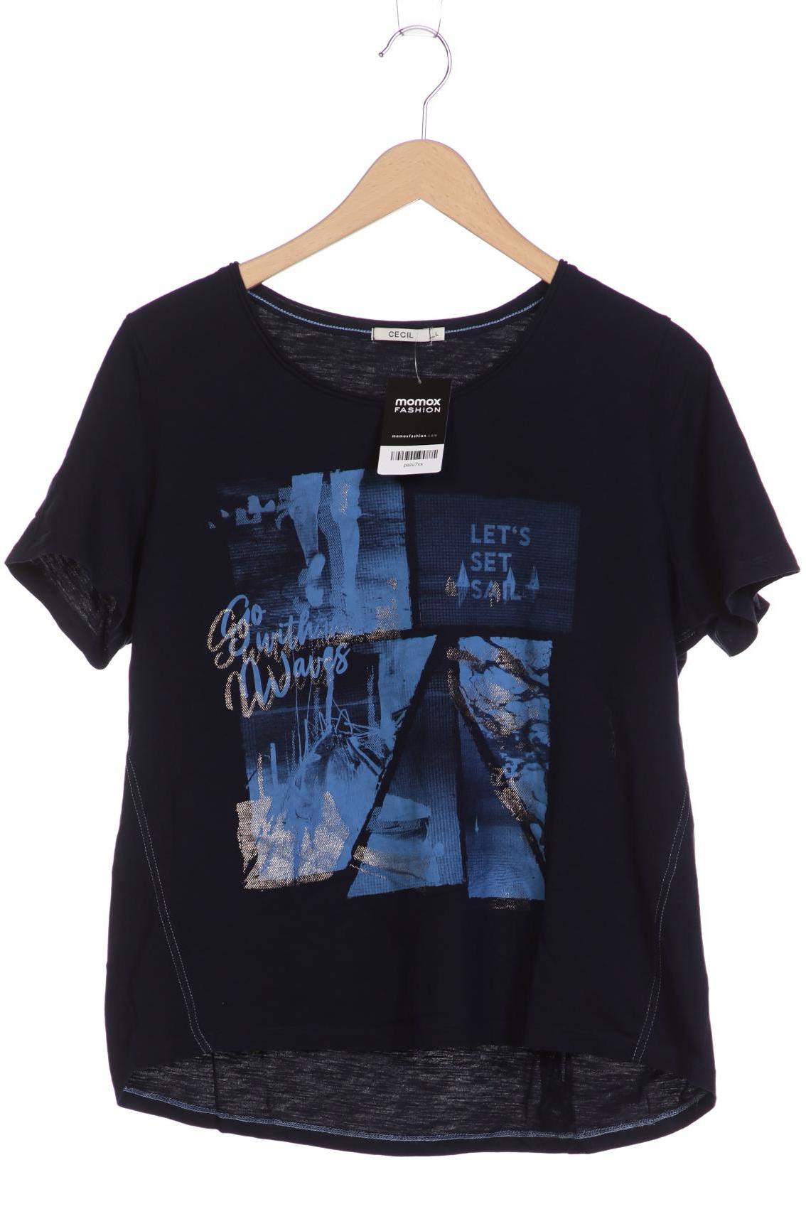 

CECIL Damen T-Shirt, marineblau