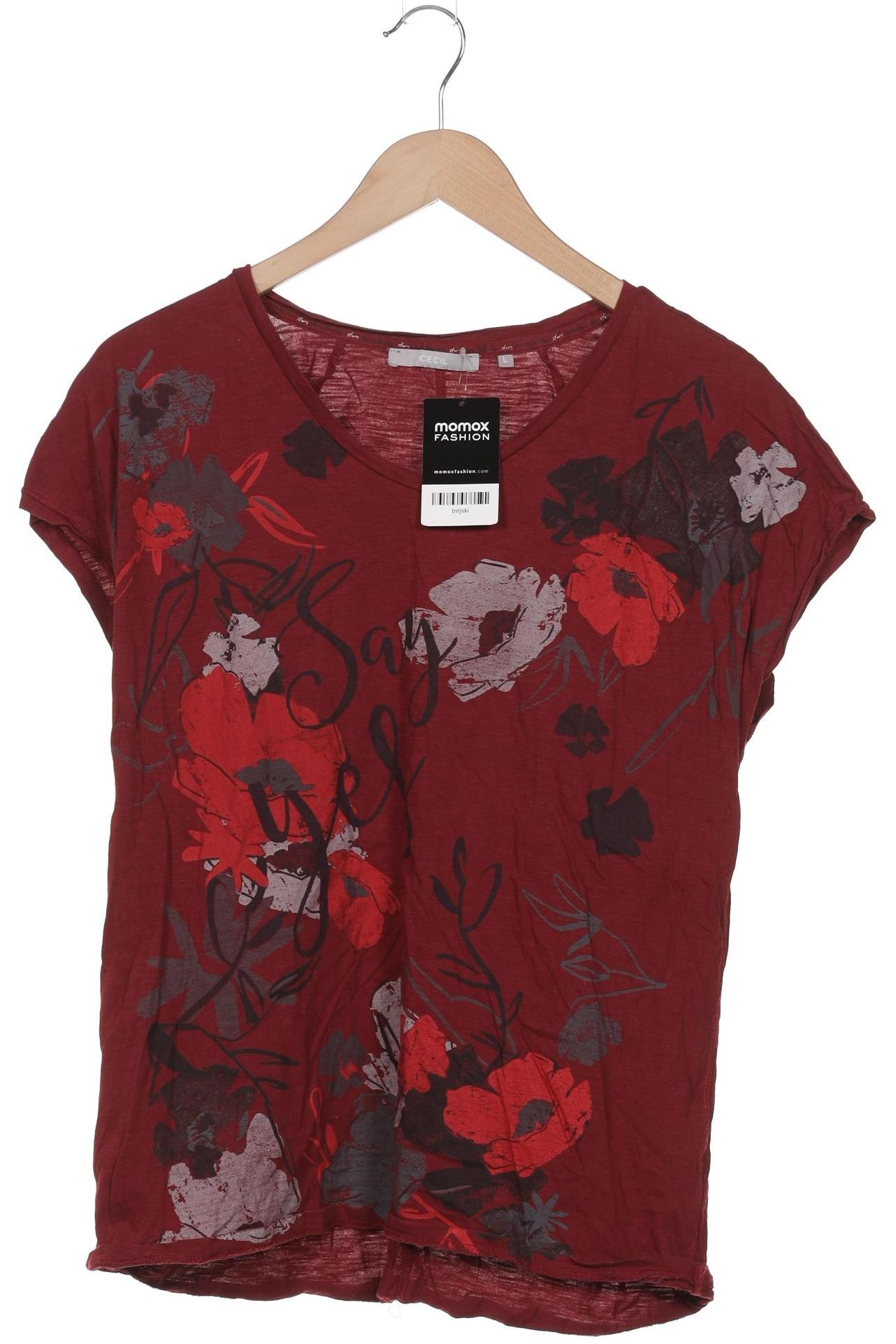 

Cecil Damen T-Shirt, bordeaux, Gr. 42
