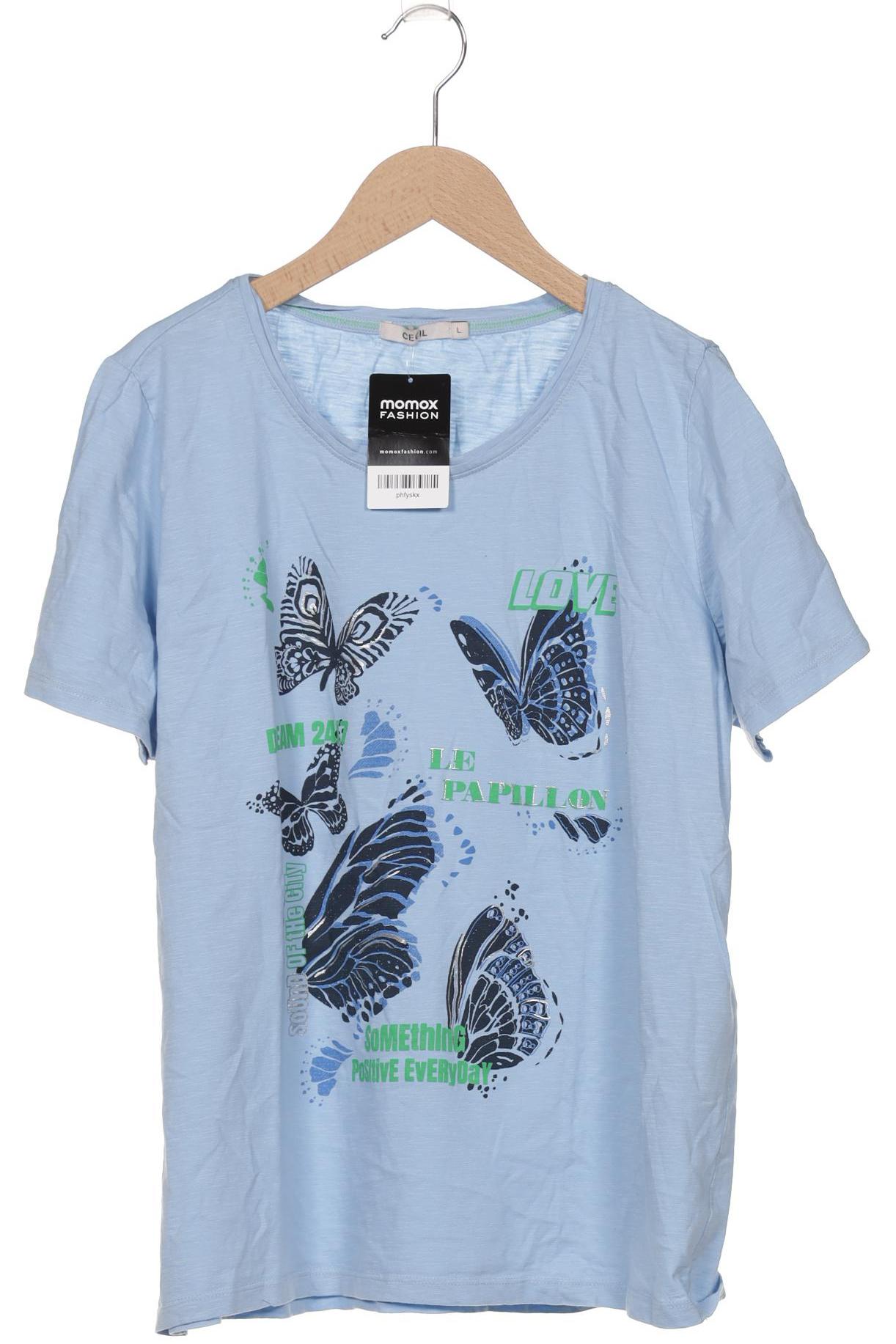 

Cecil Damen T-Shirt, hellblau, Gr. 42