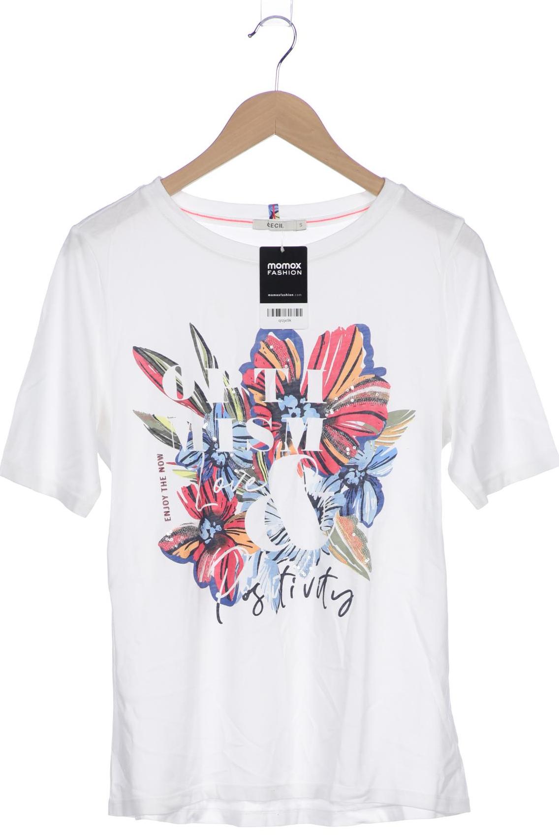 

Cecil Damen T-Shirt, weiß, Gr. 36