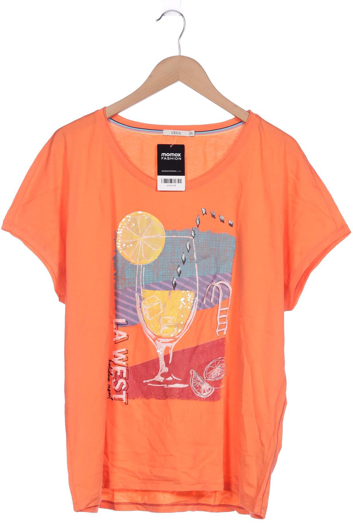 

Cecil Damen T-Shirt, orange, Gr. 46