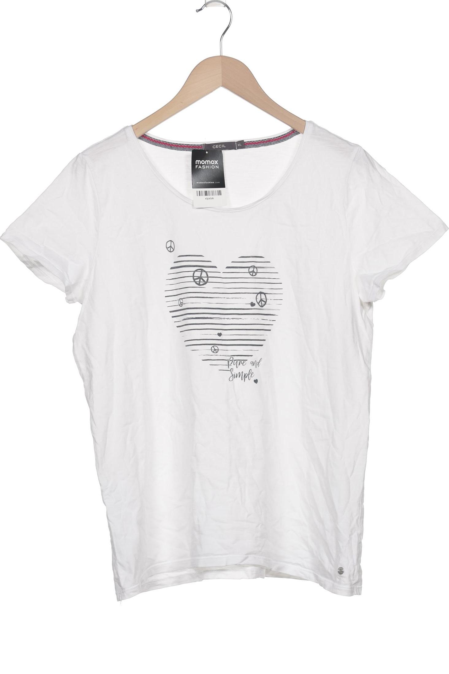 

Cecil Damen T-Shirt, weiß, Gr. 44