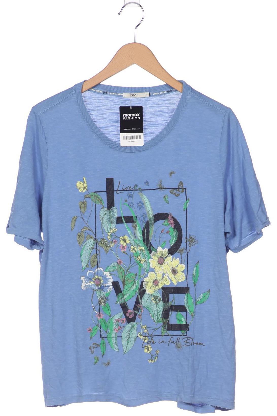 

Cecil Damen T-Shirt, blau, Gr. 42