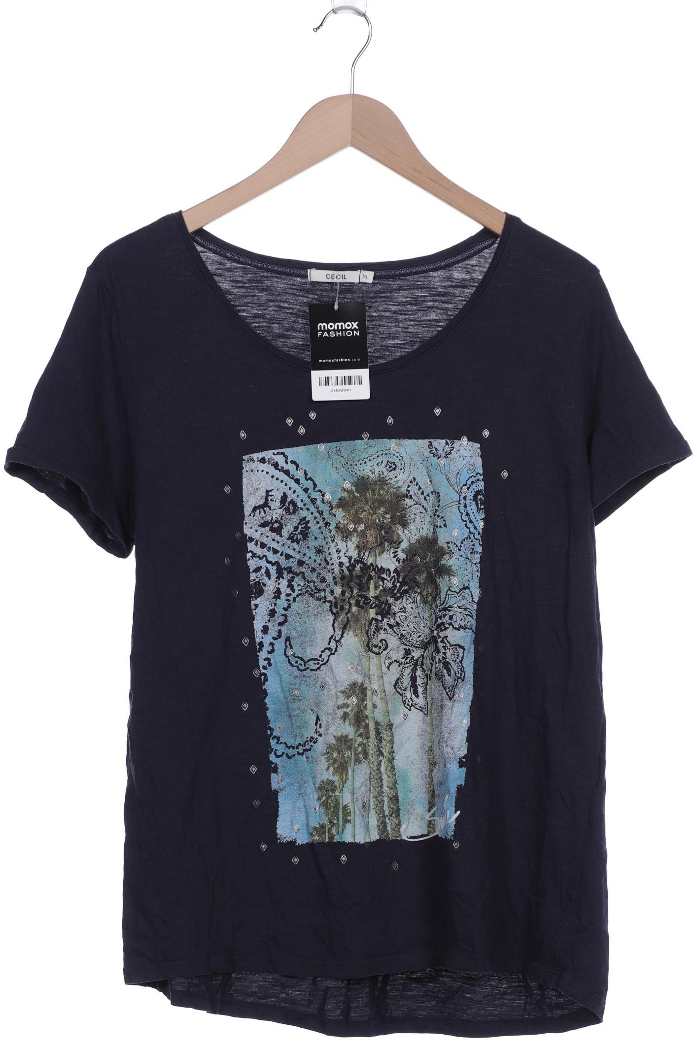 

CECIL Damen T-Shirt, marineblau
