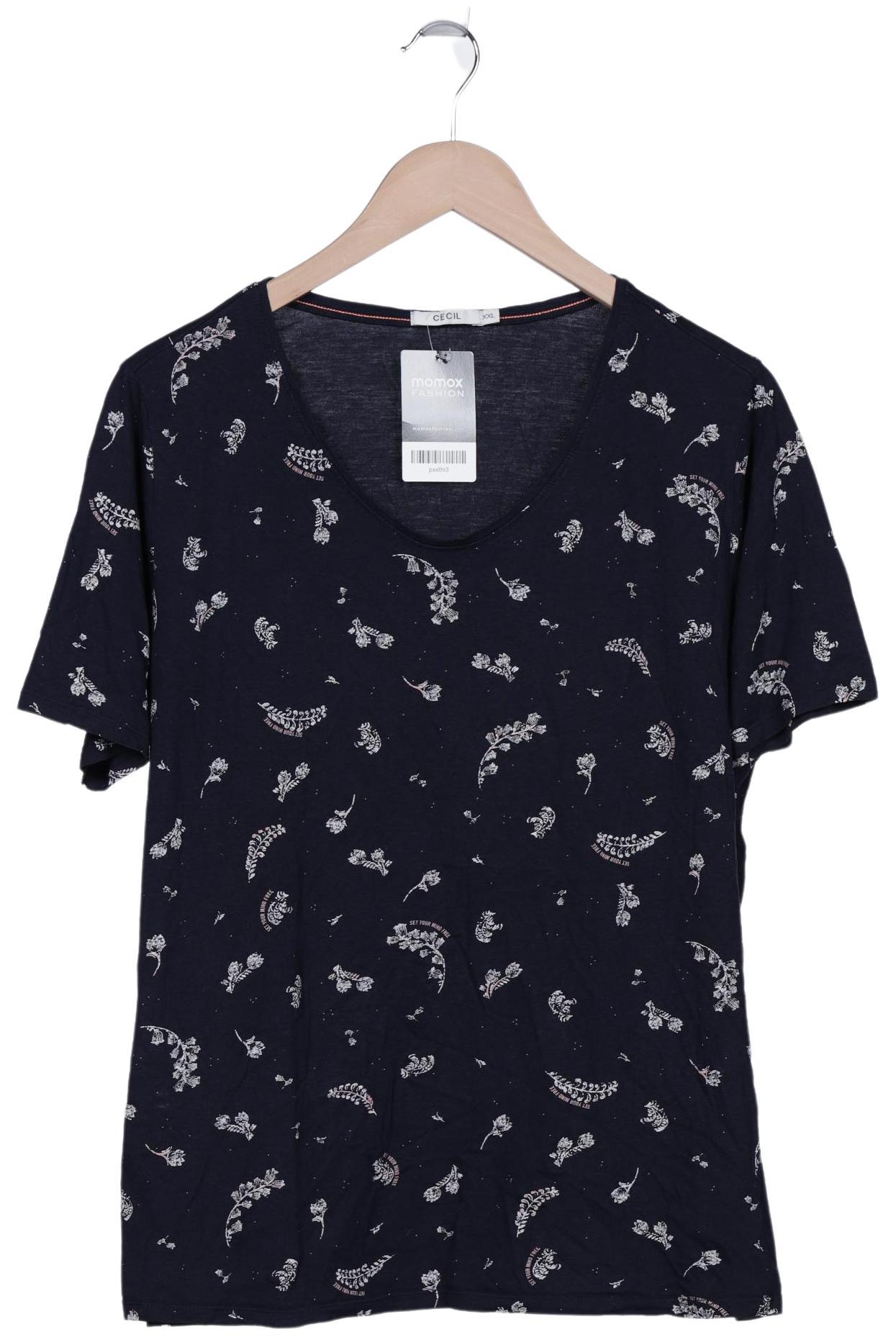 

Cecil Damen T-Shirt, marineblau, Gr. 46