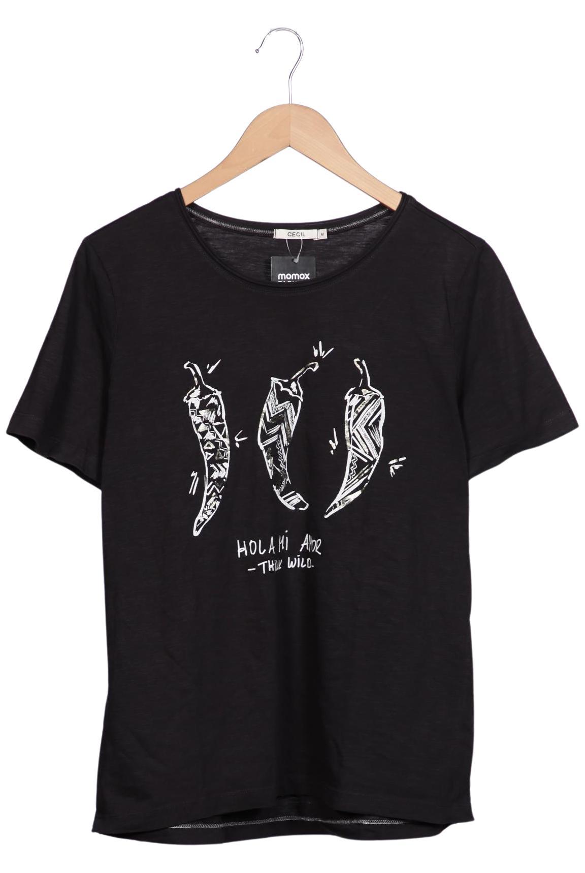 

Cecil Damen T-Shirt, schwarz, Gr. 38