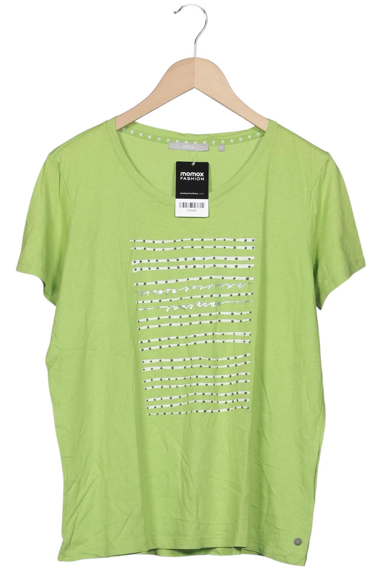 

Cecil Damen T-Shirt, hellgrün, Gr. 42