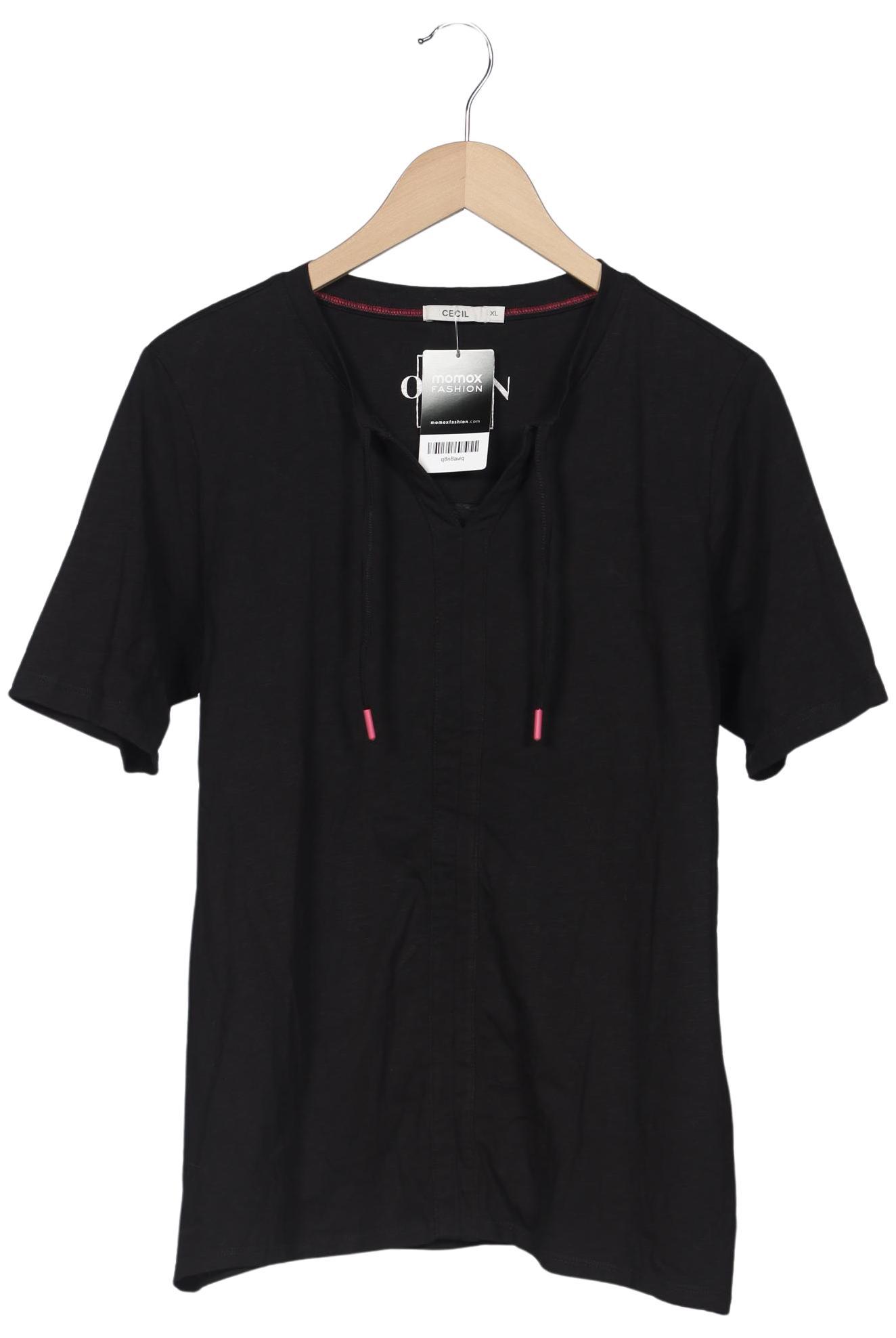 

Cecil Damen T-Shirt, schwarz, Gr. 44