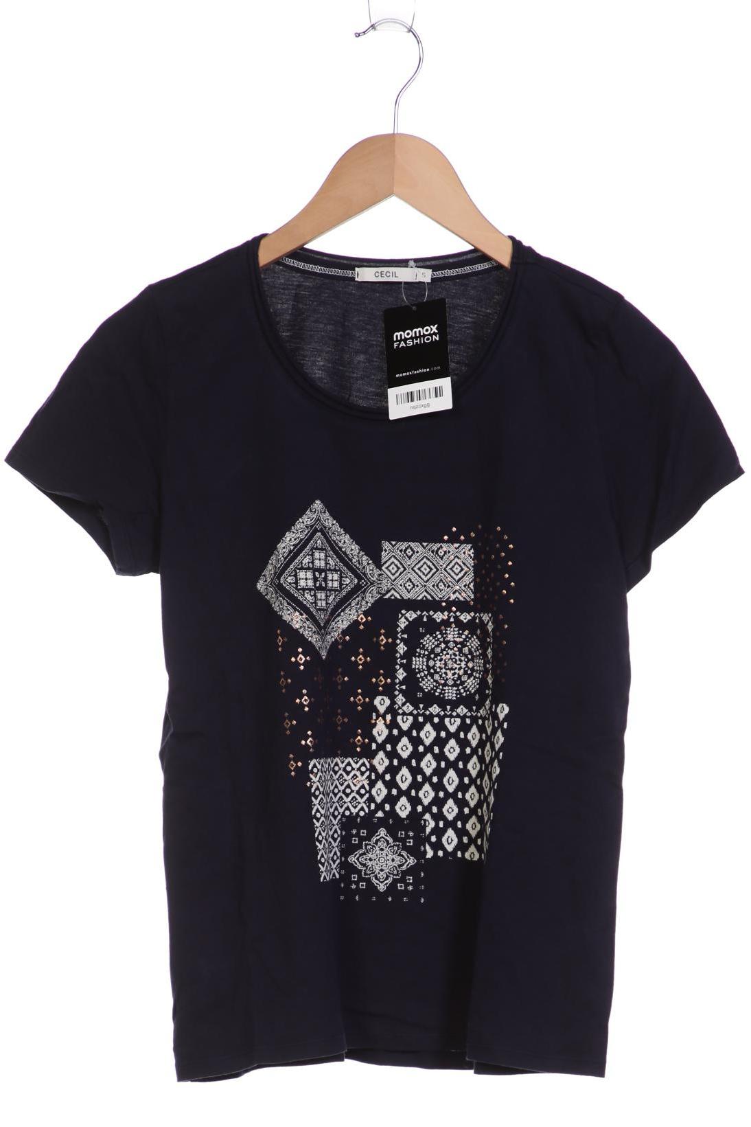 

CECIL Damen T-Shirt, marineblau