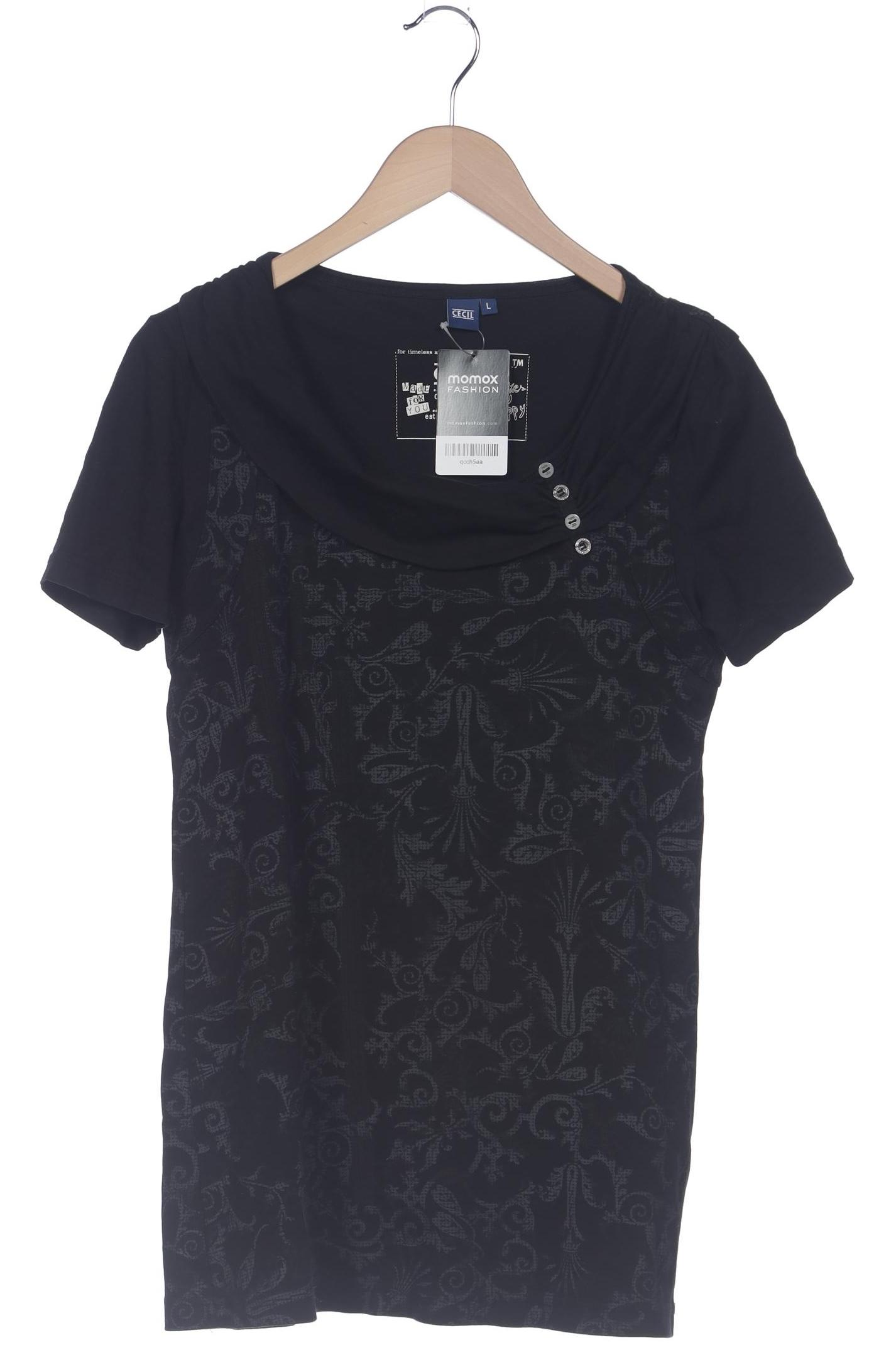 

Cecil Damen T-Shirt, schwarz, Gr. 42