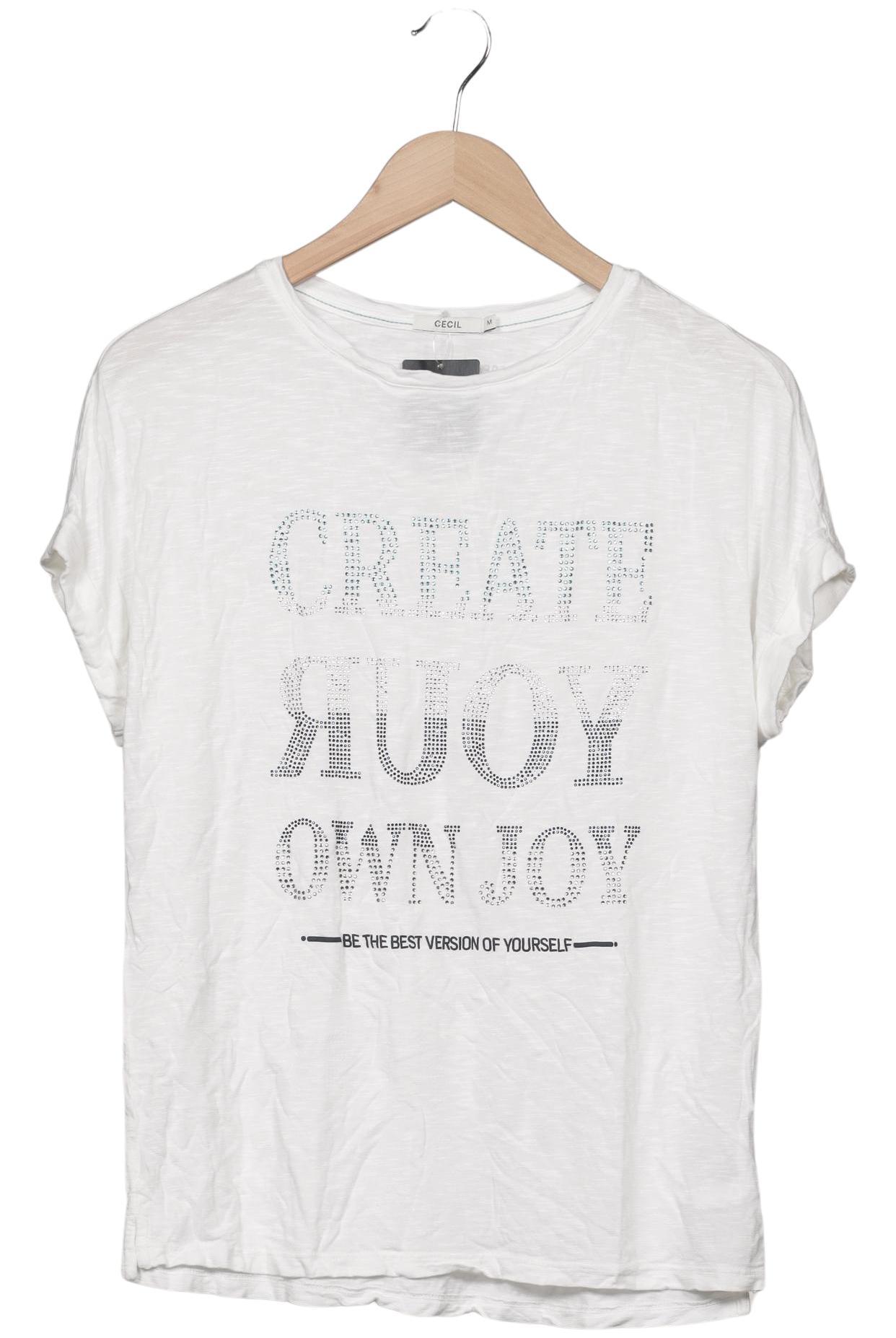 

Cecil Damen T-Shirt, weiß, Gr. 38