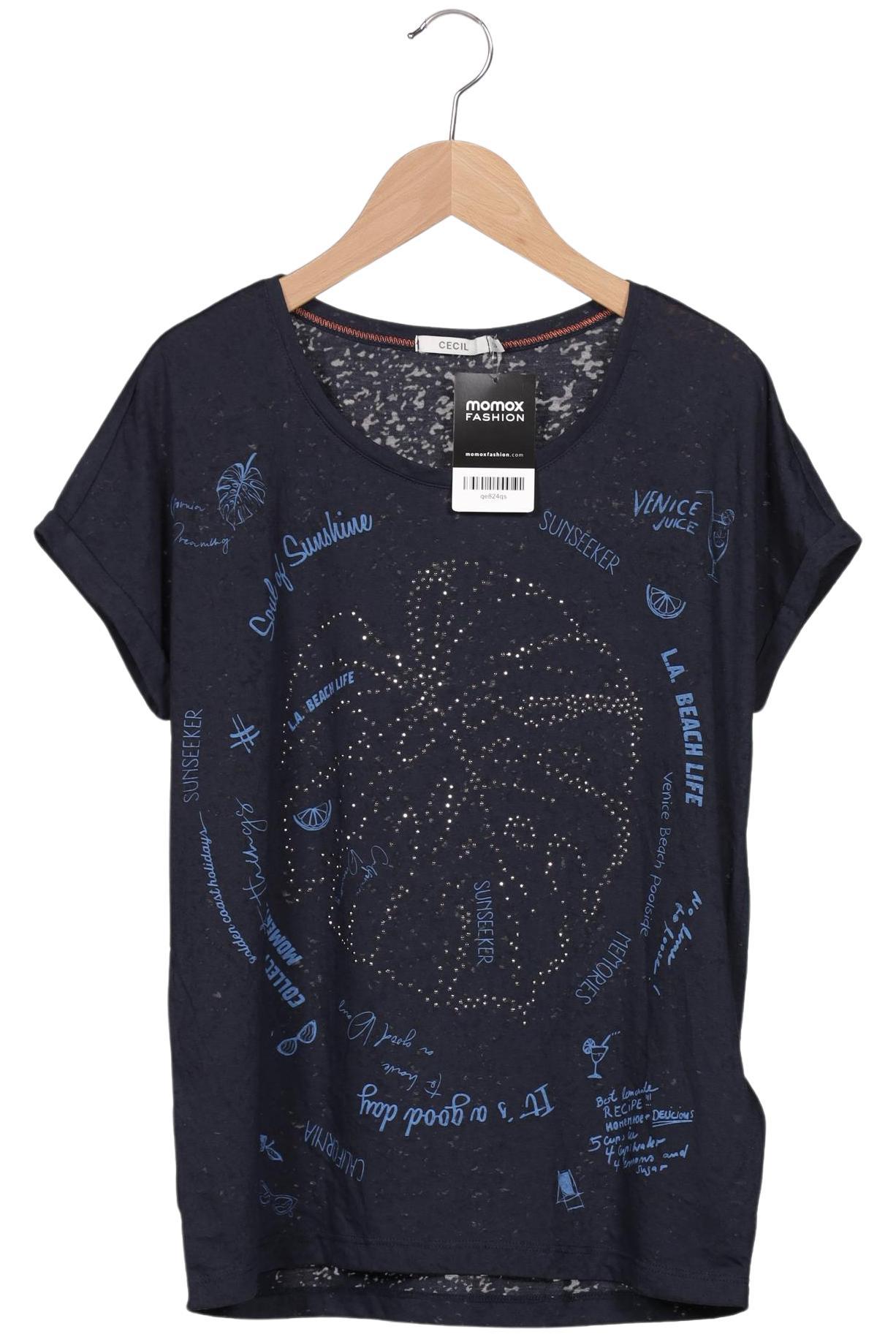 

Cecil Damen T-Shirt, marineblau, Gr. 34