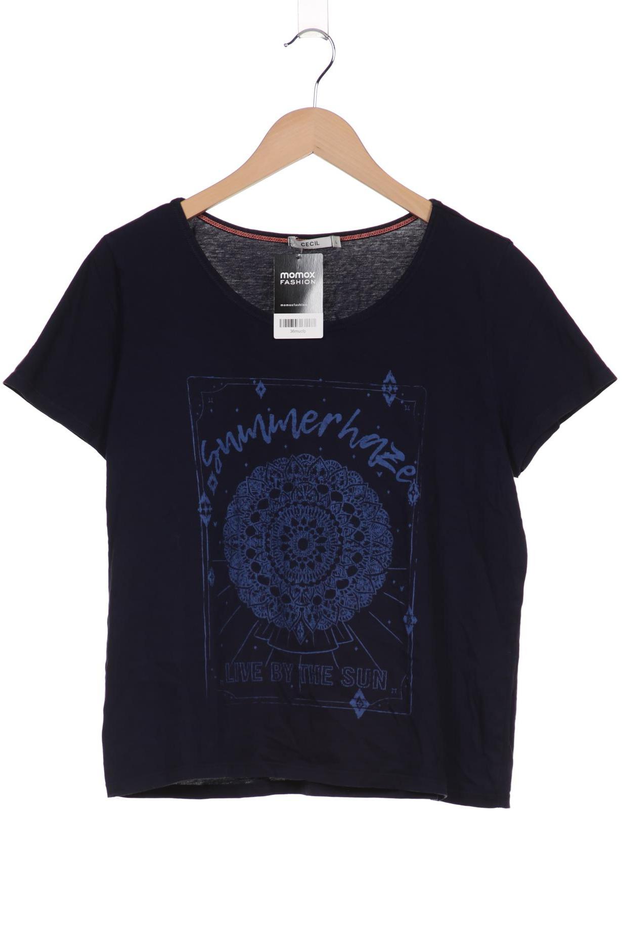 

CECIL Damen T-Shirt, marineblau