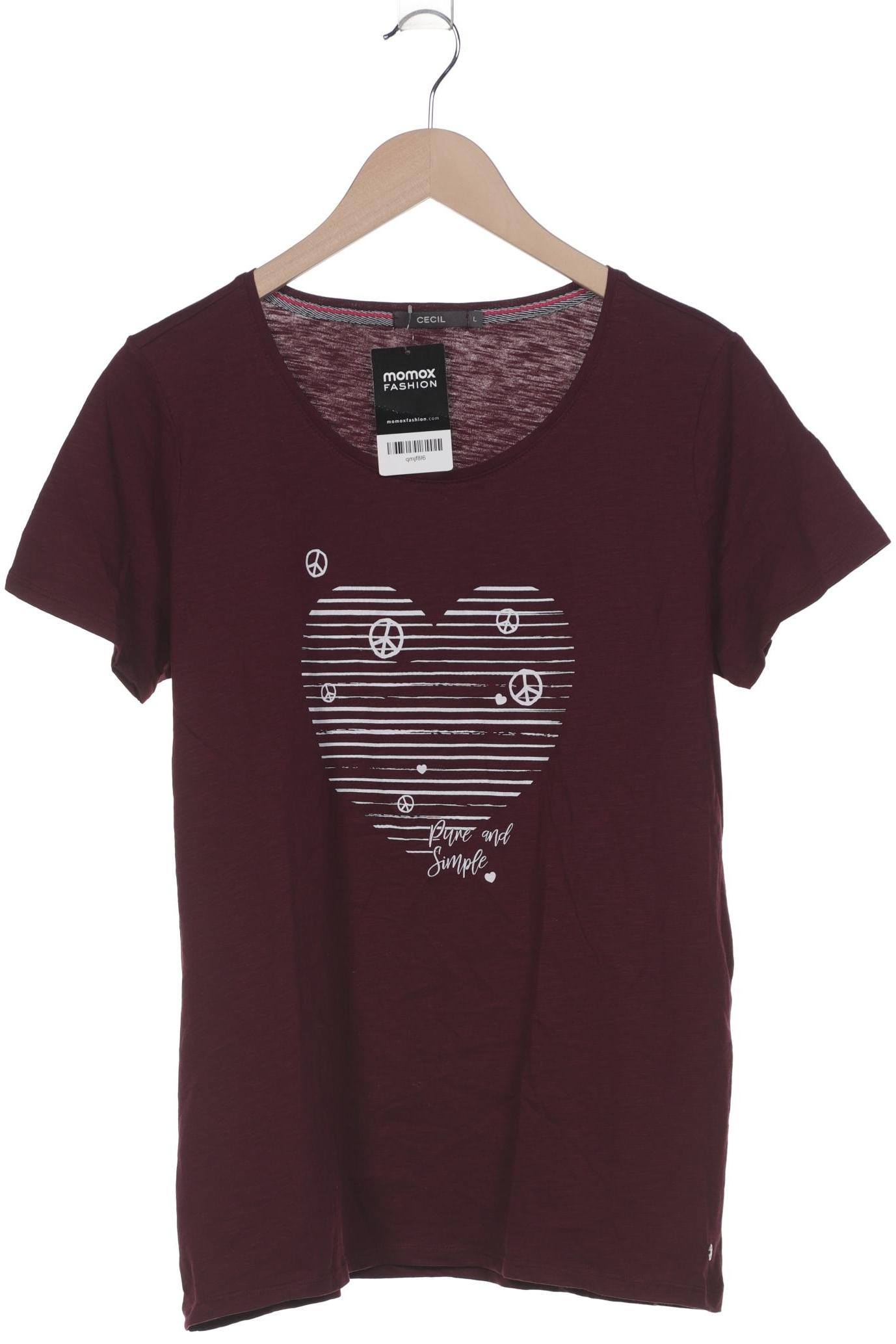

Cecil Damen T-Shirt, bordeaux, Gr. 42