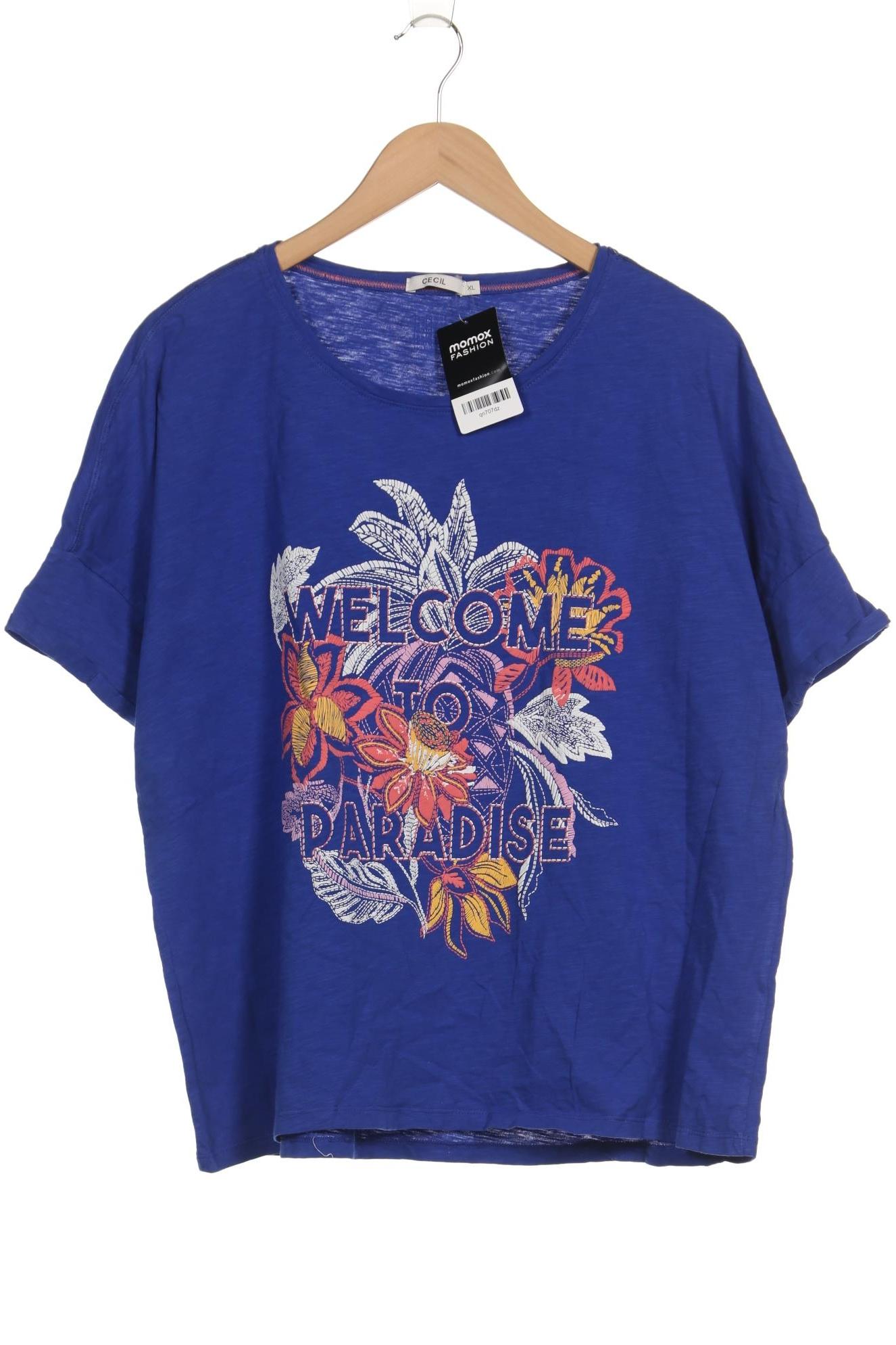 

Cecil Damen T-Shirt, blau, Gr. 44