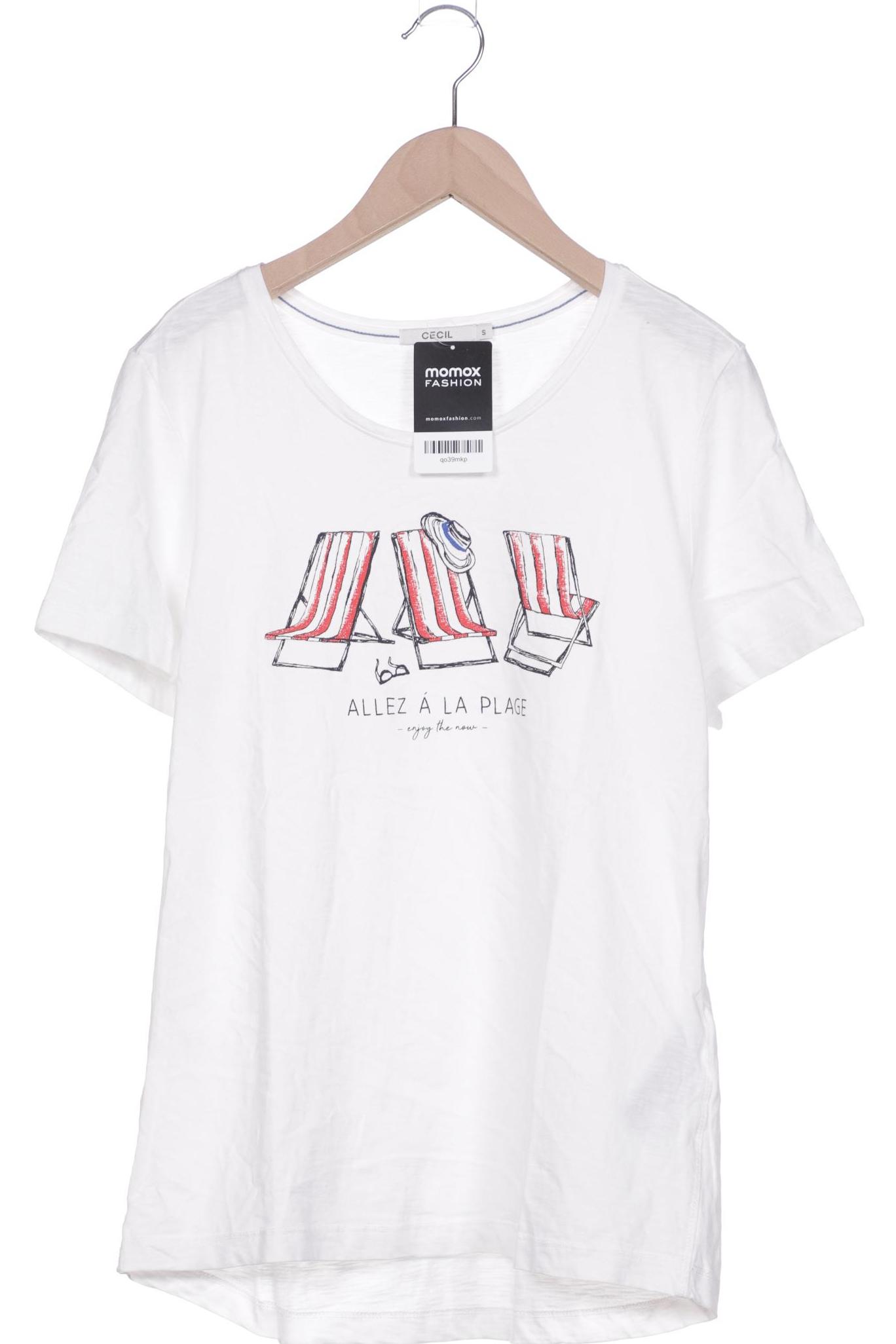 

Cecil Damen T-Shirt, weiß, Gr. 36