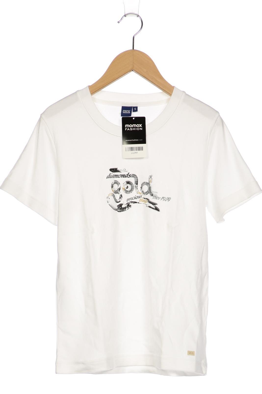 

Cecil Damen T-Shirt, weiß, Gr. 36