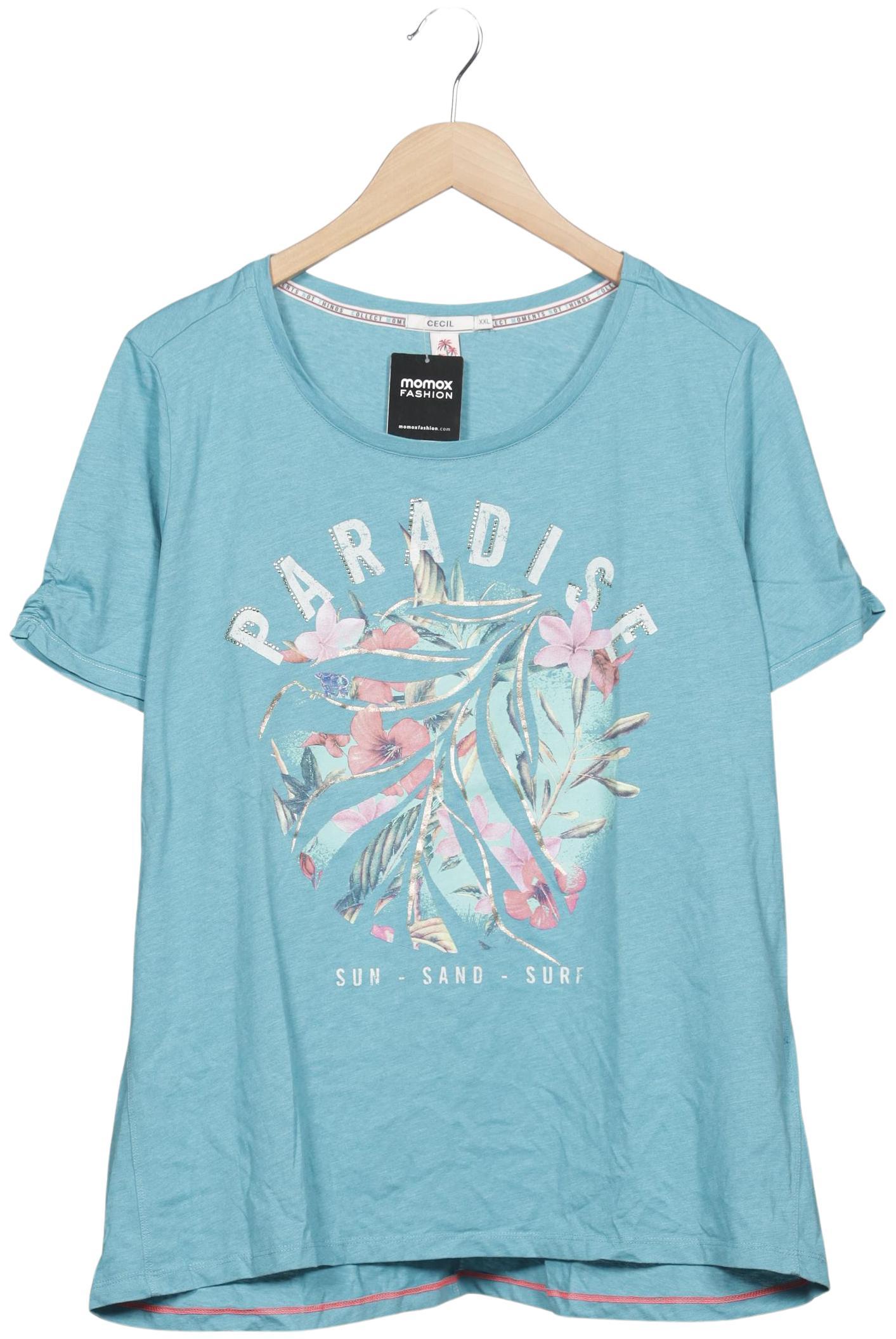 

Cecil Damen T-Shirt, hellblau, Gr. 46