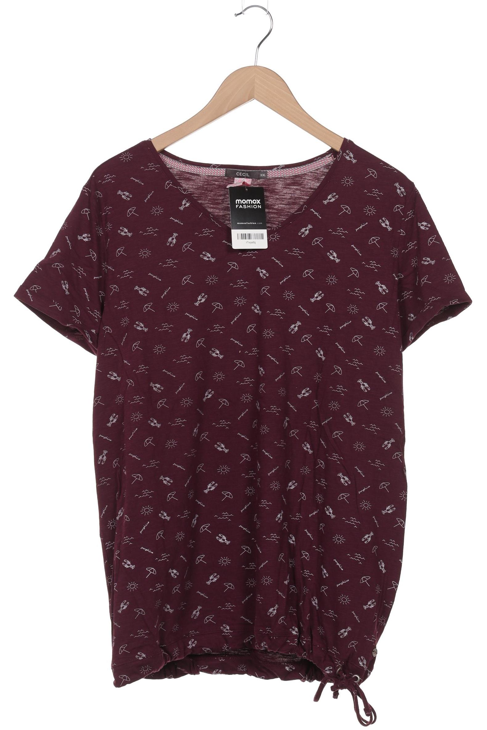 

Cecil Damen T-Shirt, bordeaux, Gr. 46