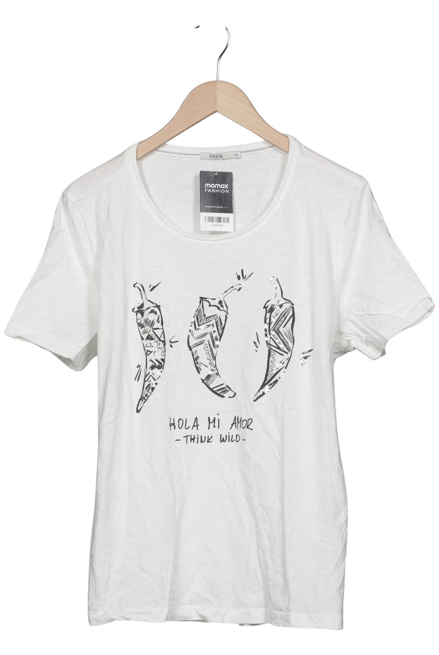 

Cecil Damen T-Shirt, weiß, Gr. 44