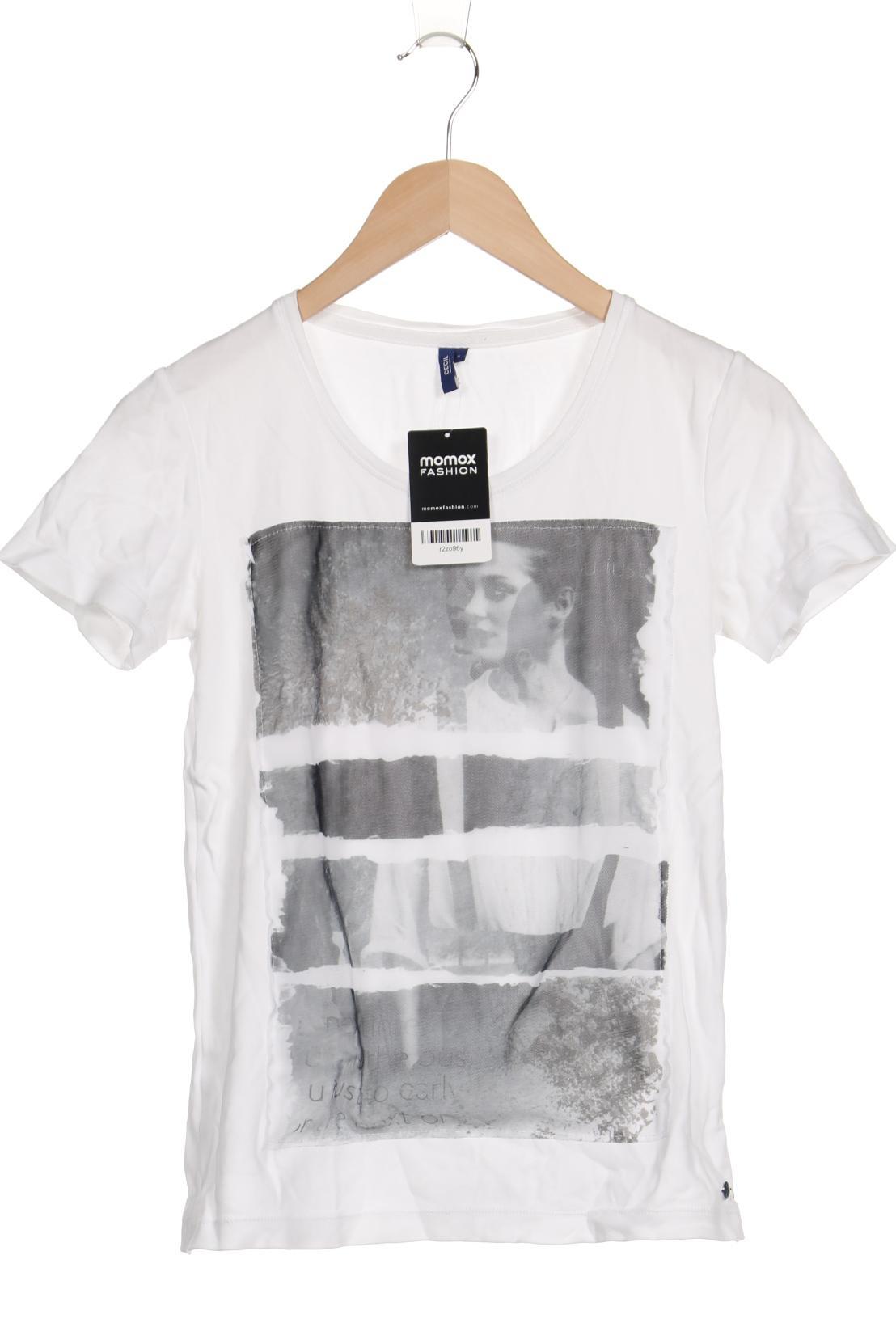 

Cecil Damen T-Shirt, weiß, Gr. 36