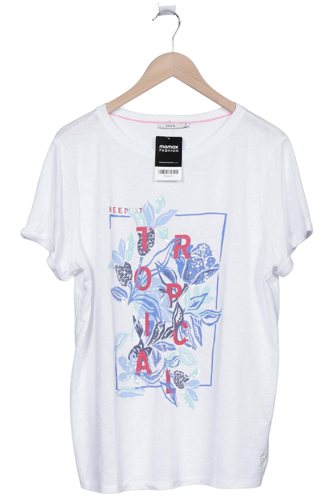 

Cecil Damen T-Shirt, weiß, Gr. 42