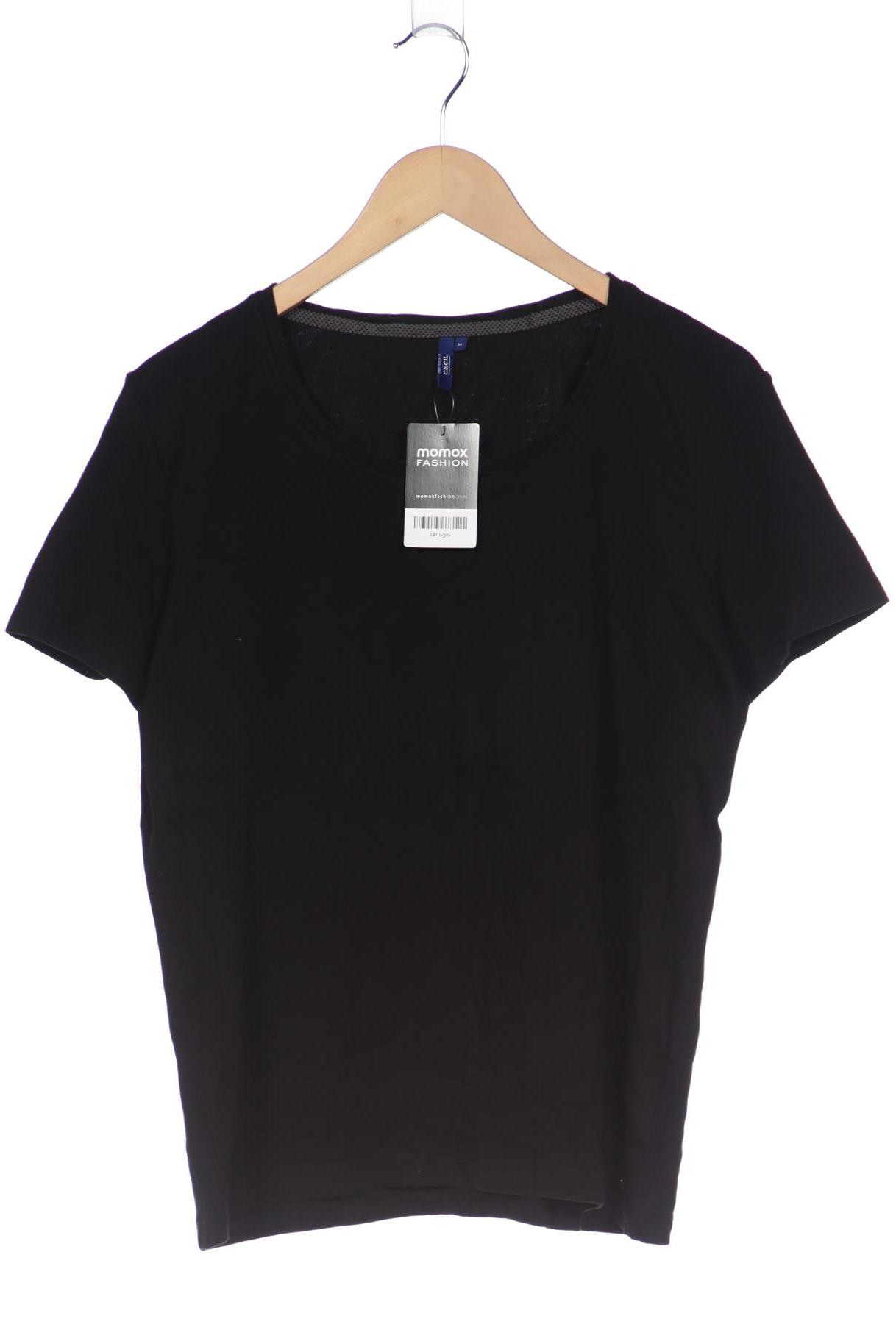 

CECIL Damen T-Shirt, schwarz