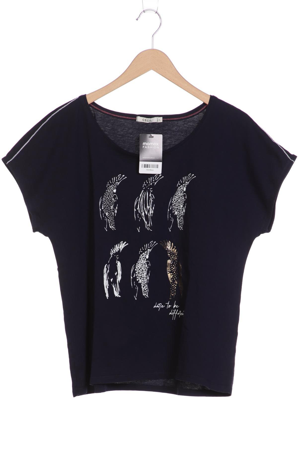 

CECIL Damen T-Shirt, marineblau