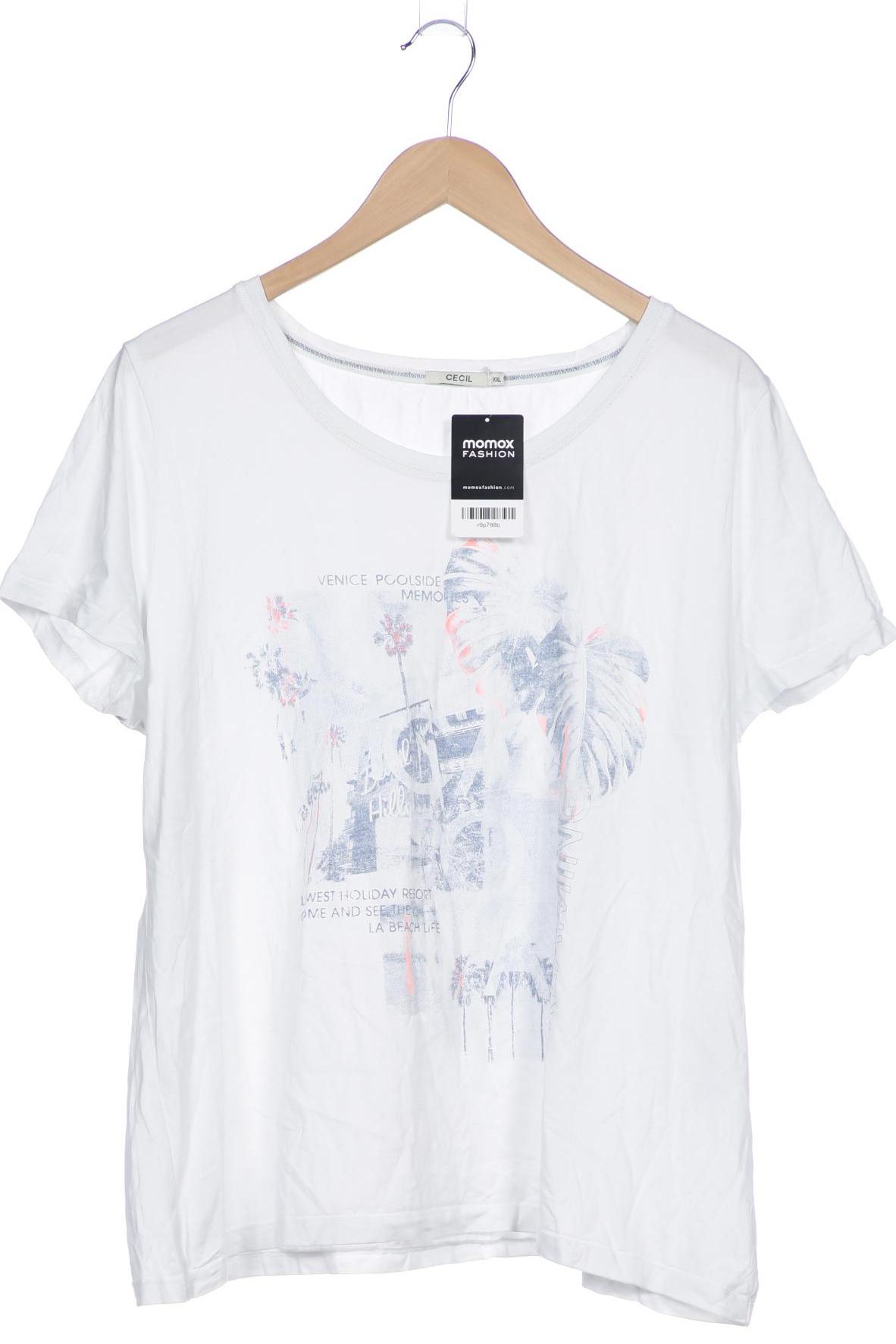 

Cecil Damen T-Shirt, weiß, Gr. 46