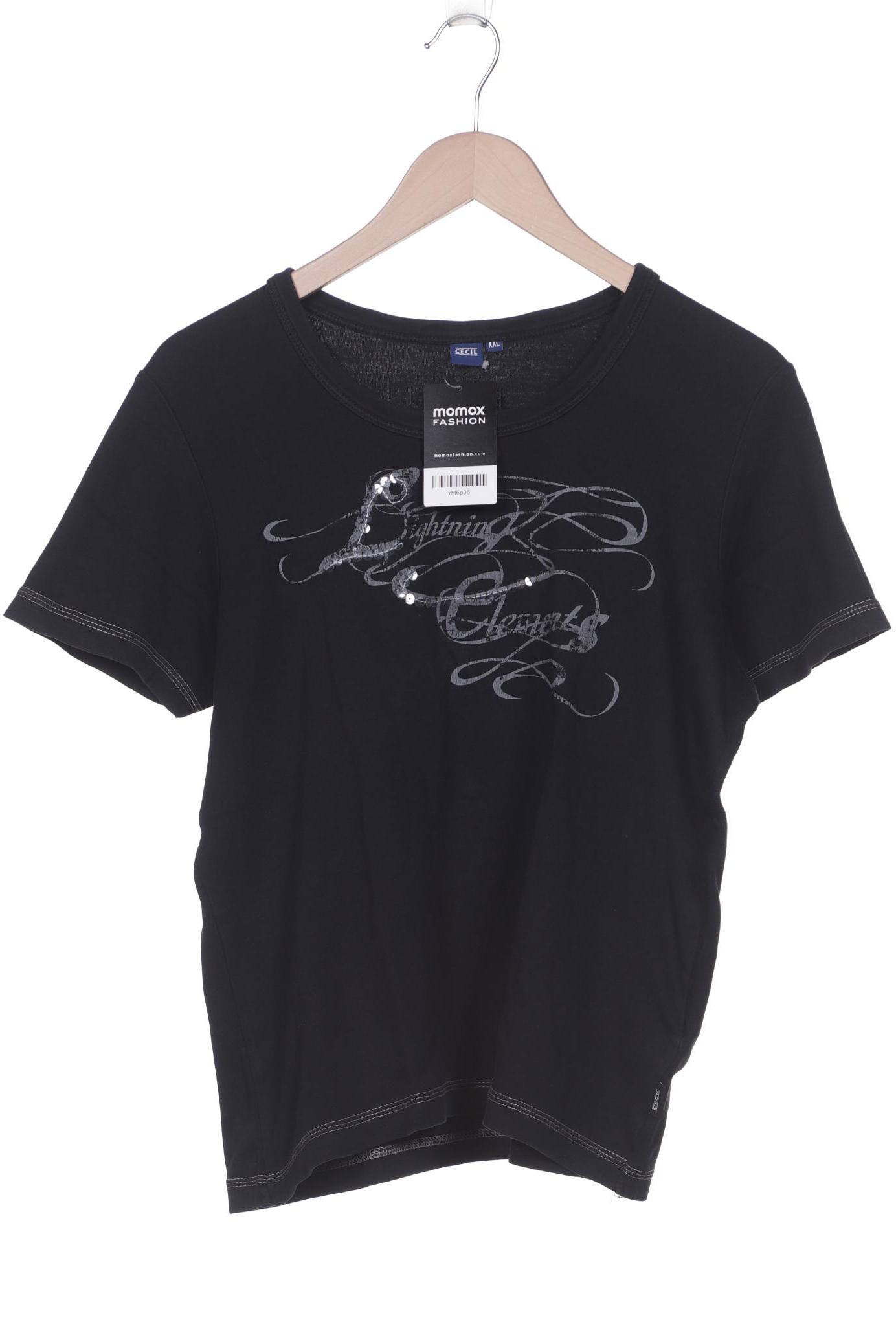 

CECIL Damen T-Shirt, schwarz