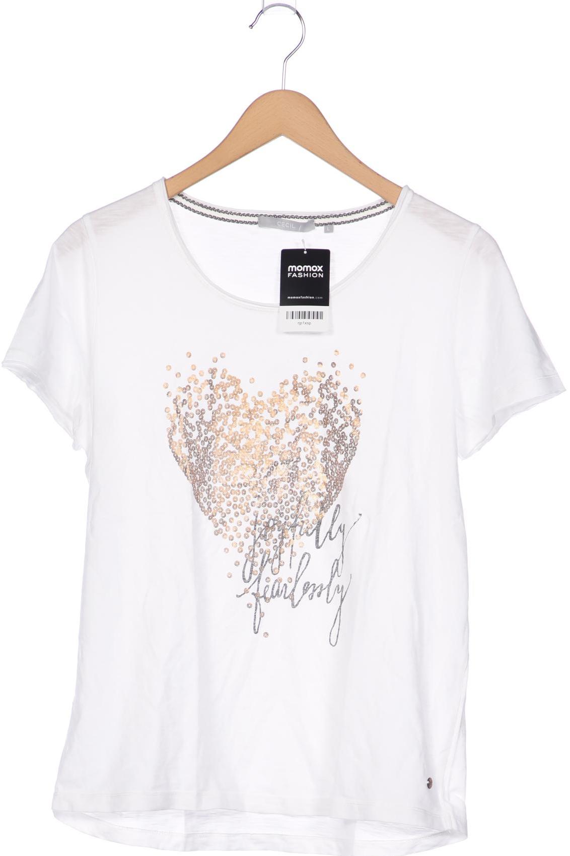 

Cecil Damen T-Shirt, weiß, Gr. 42