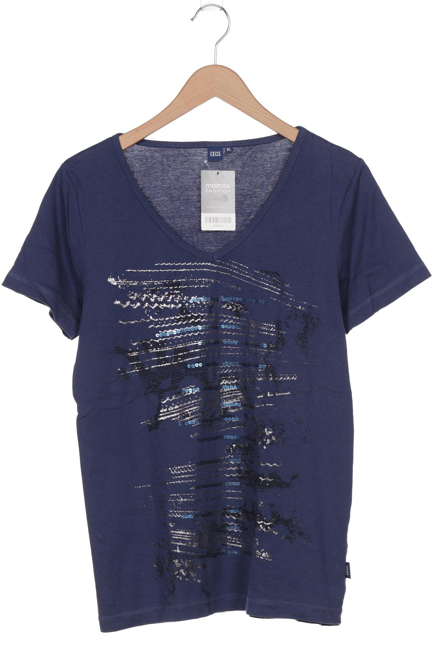 

CECIL Damen T-Shirt, marineblau