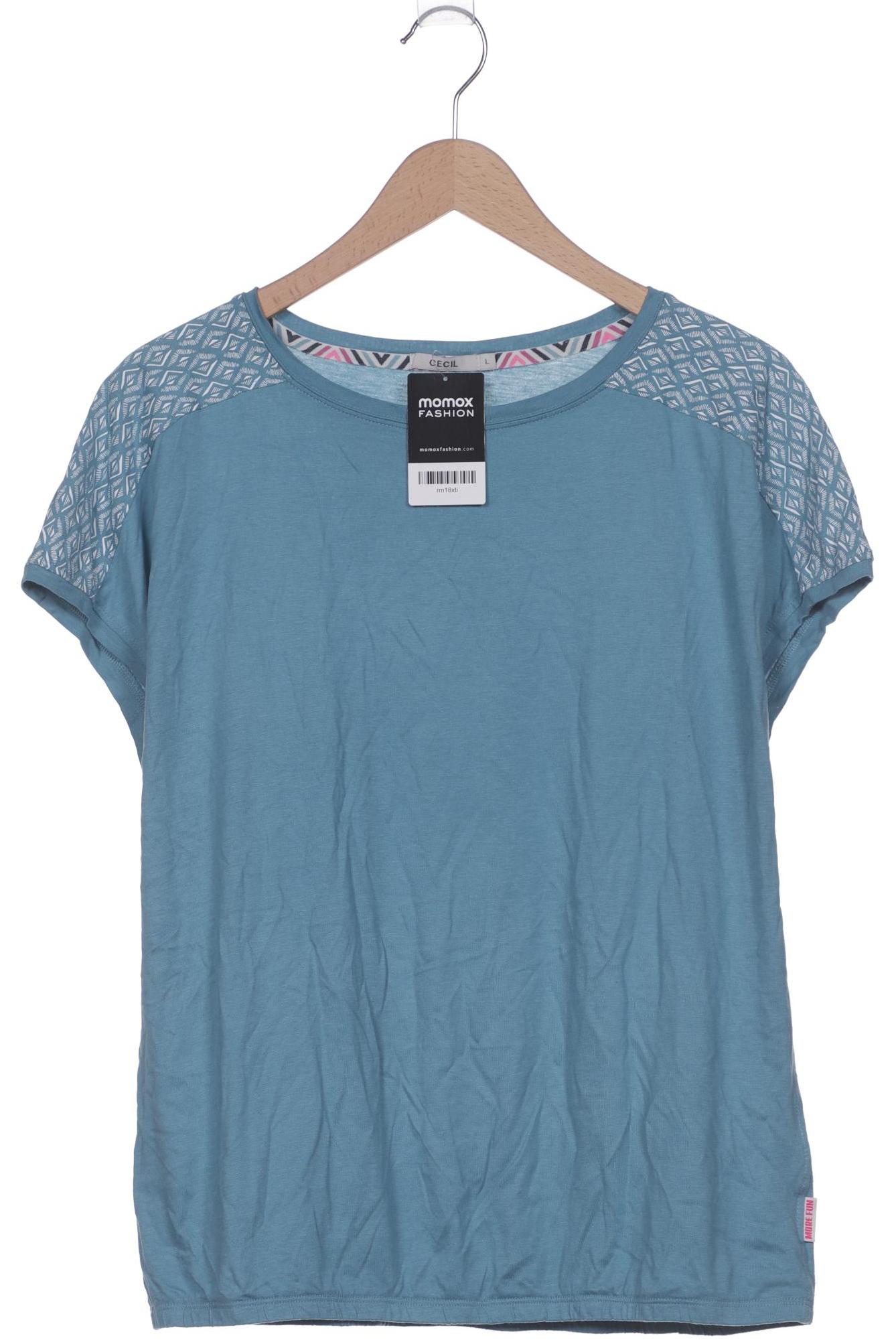 

Cecil Damen T-Shirt, blau, Gr. 42