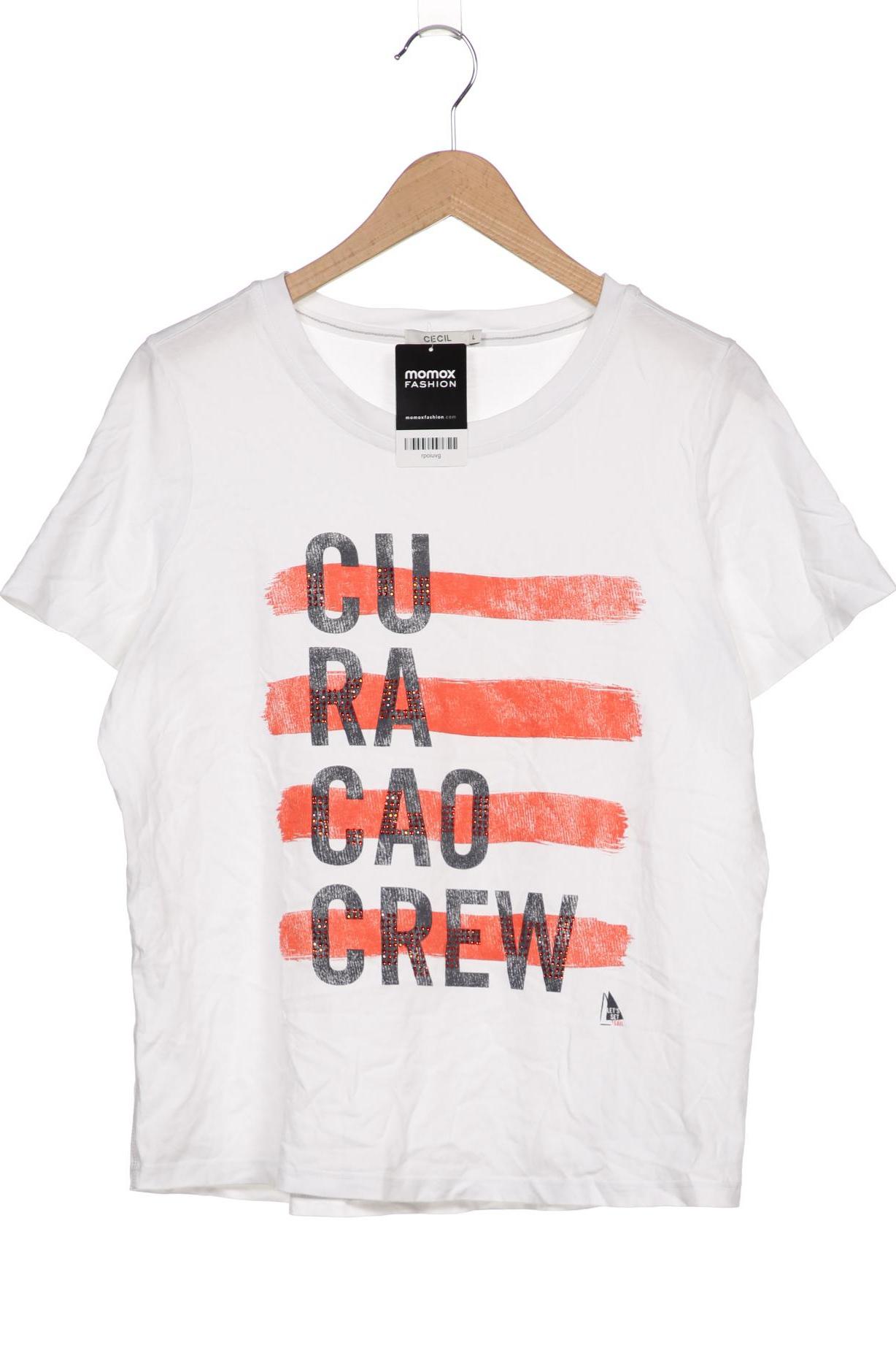

CECIL Damen T-Shirt, weiß