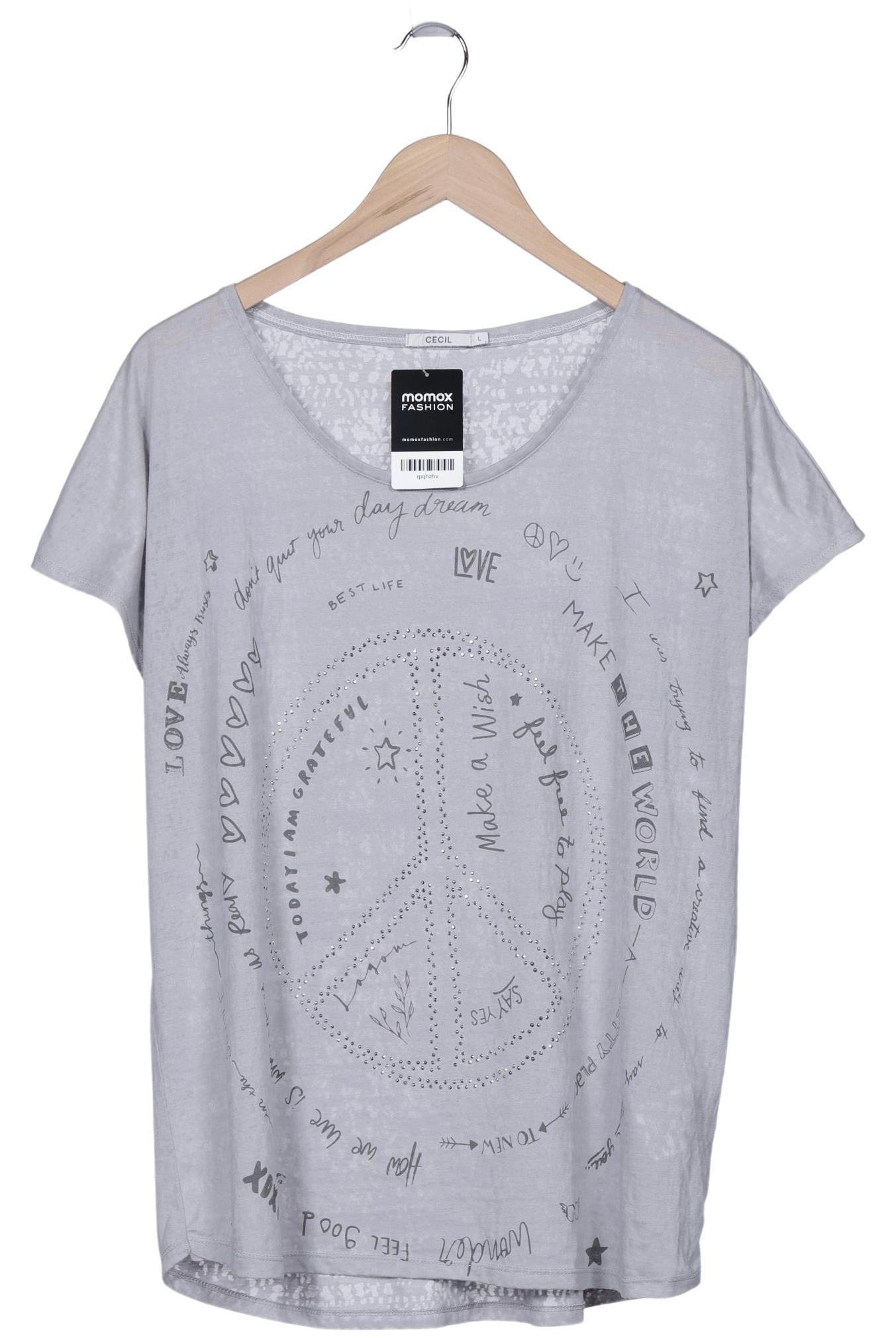 

Cecil Damen T-Shirt, grau, Gr. 42