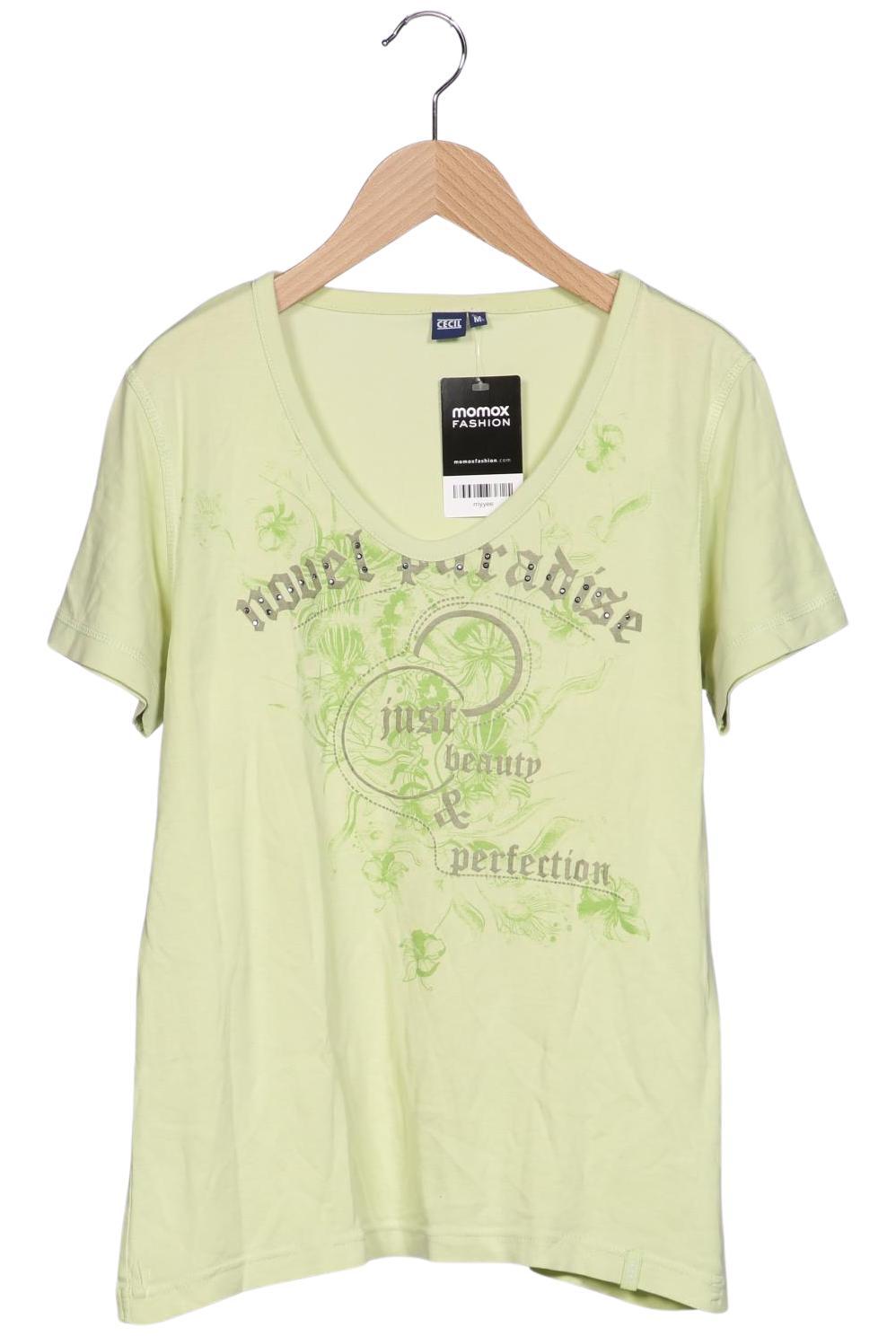 

Cecil Damen T-Shirt, hellgrün, Gr. 38