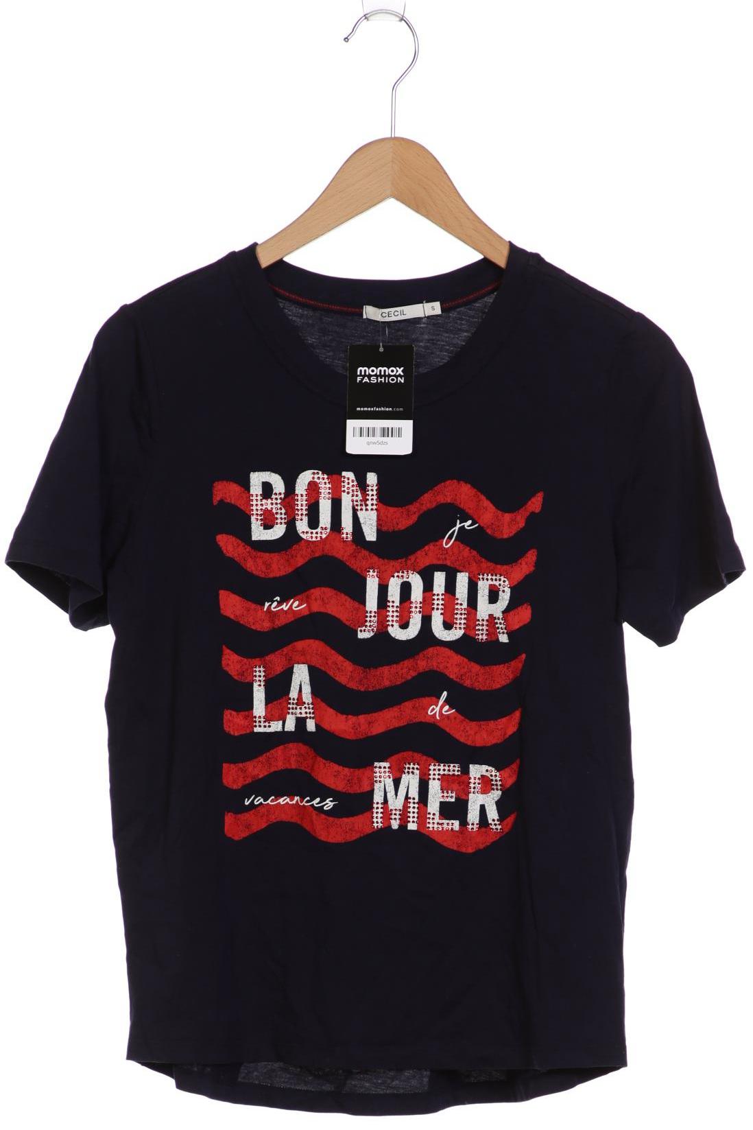 

CECIL Damen T-Shirt, marineblau