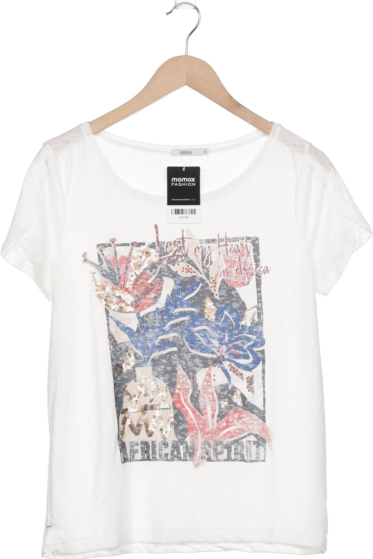 

Cecil Damen T-Shirt, weiß, Gr. 36