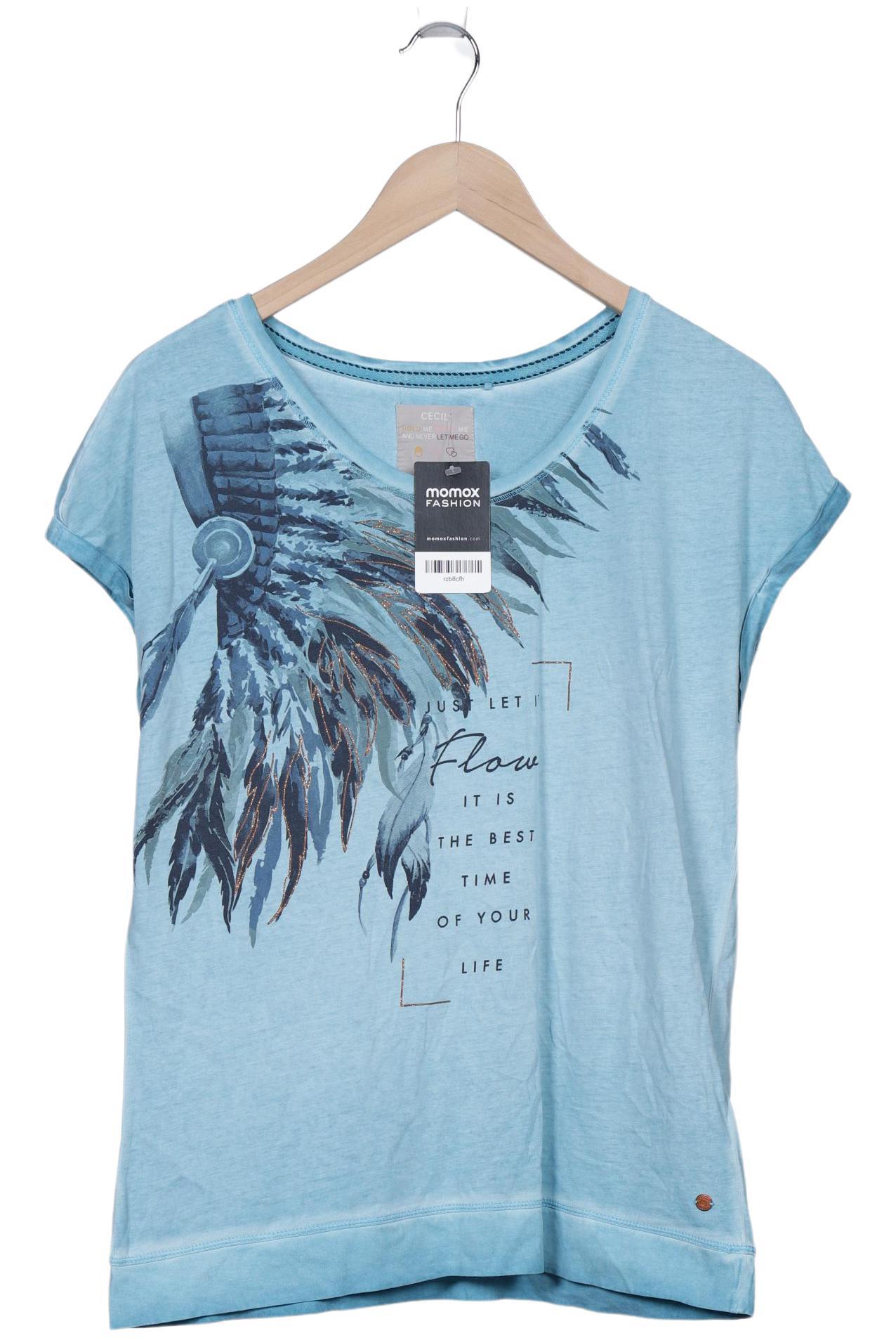 

Cecil Damen T-Shirt, blau, Gr. 36