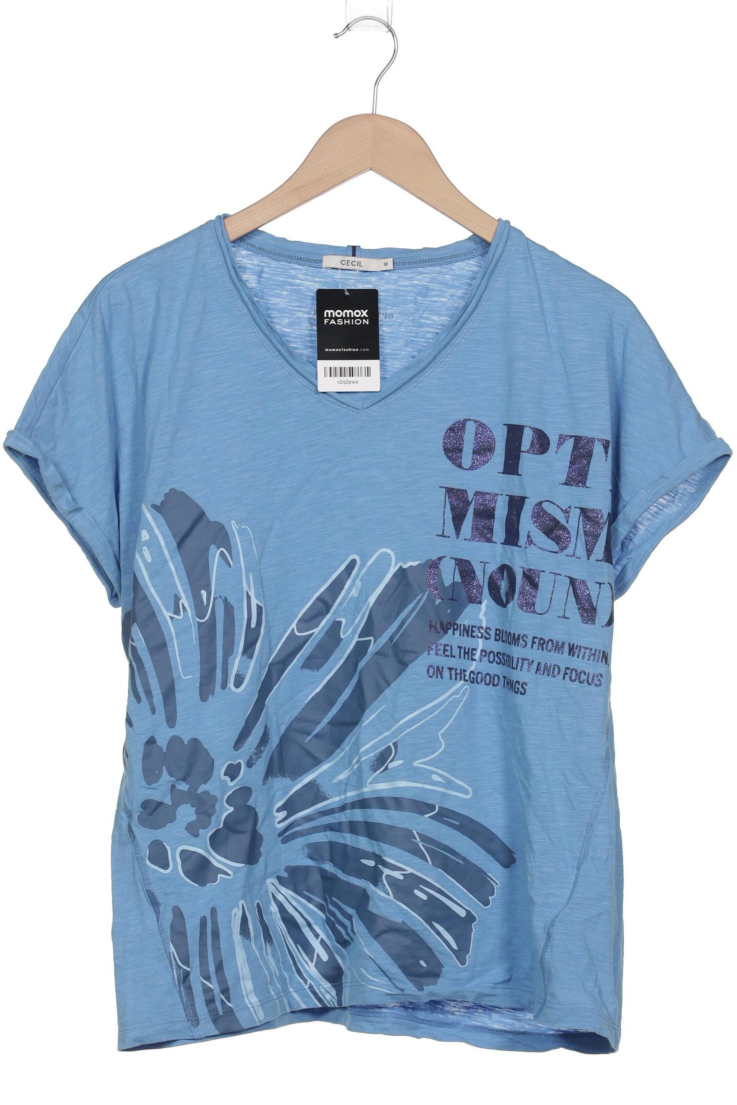 

Cecil Damen T-Shirt, blau, Gr. 38