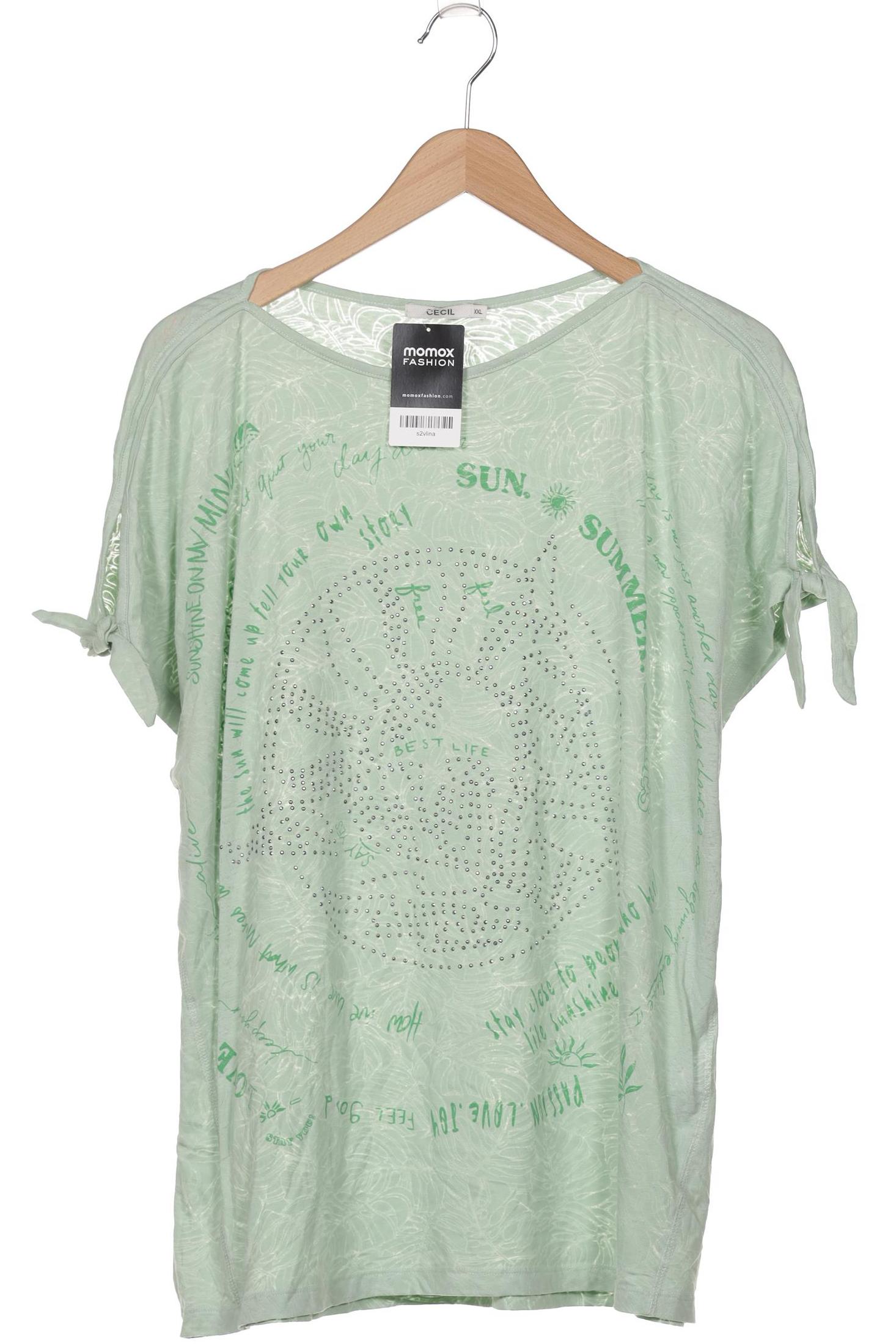 

Cecil Damen T-Shirt, hellgrün, Gr. 46