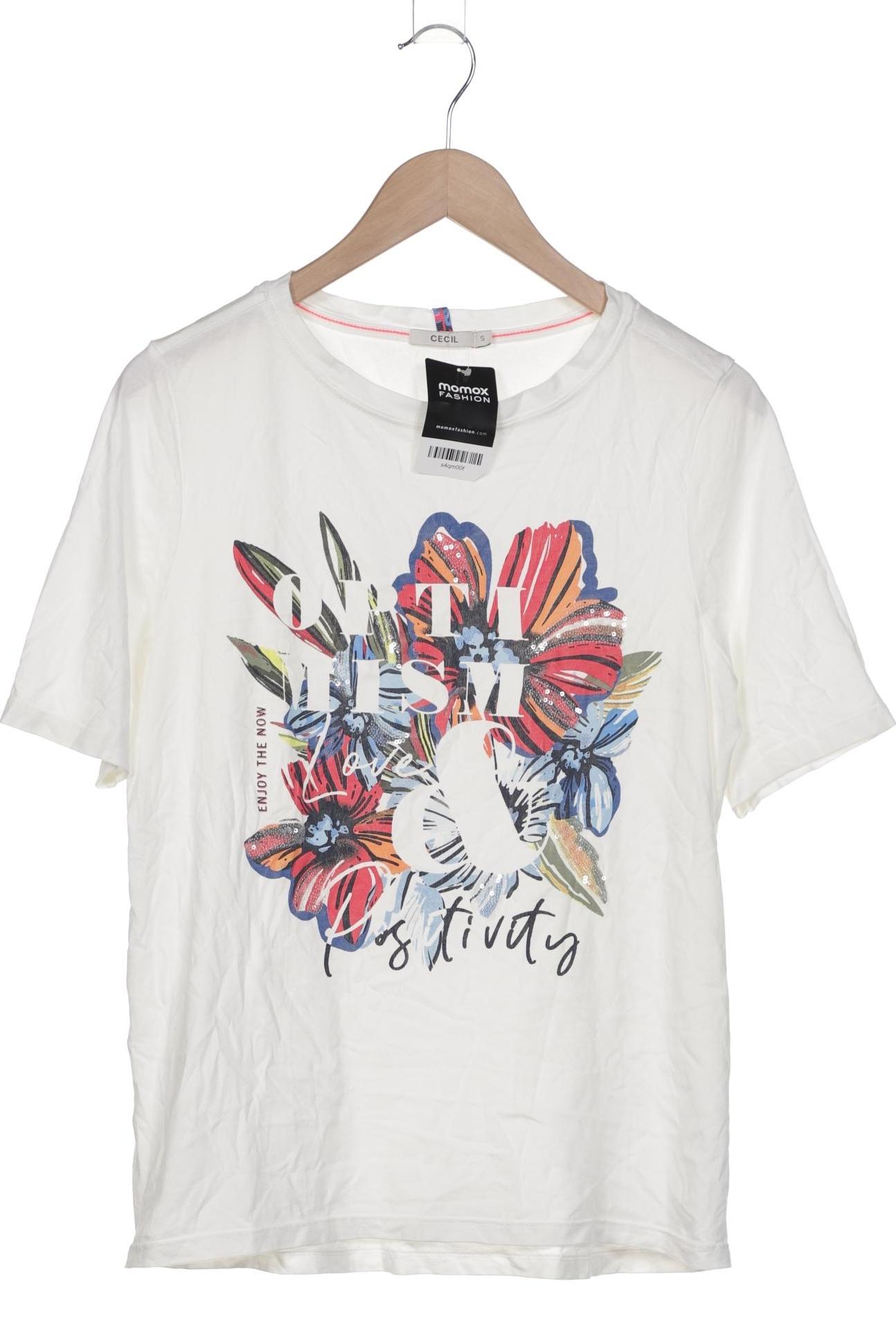 

Cecil Damen T-Shirt, weiß, Gr. 36