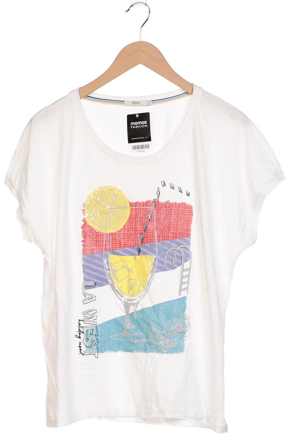 

Cecil Damen T-Shirt, weiß, Gr. 42