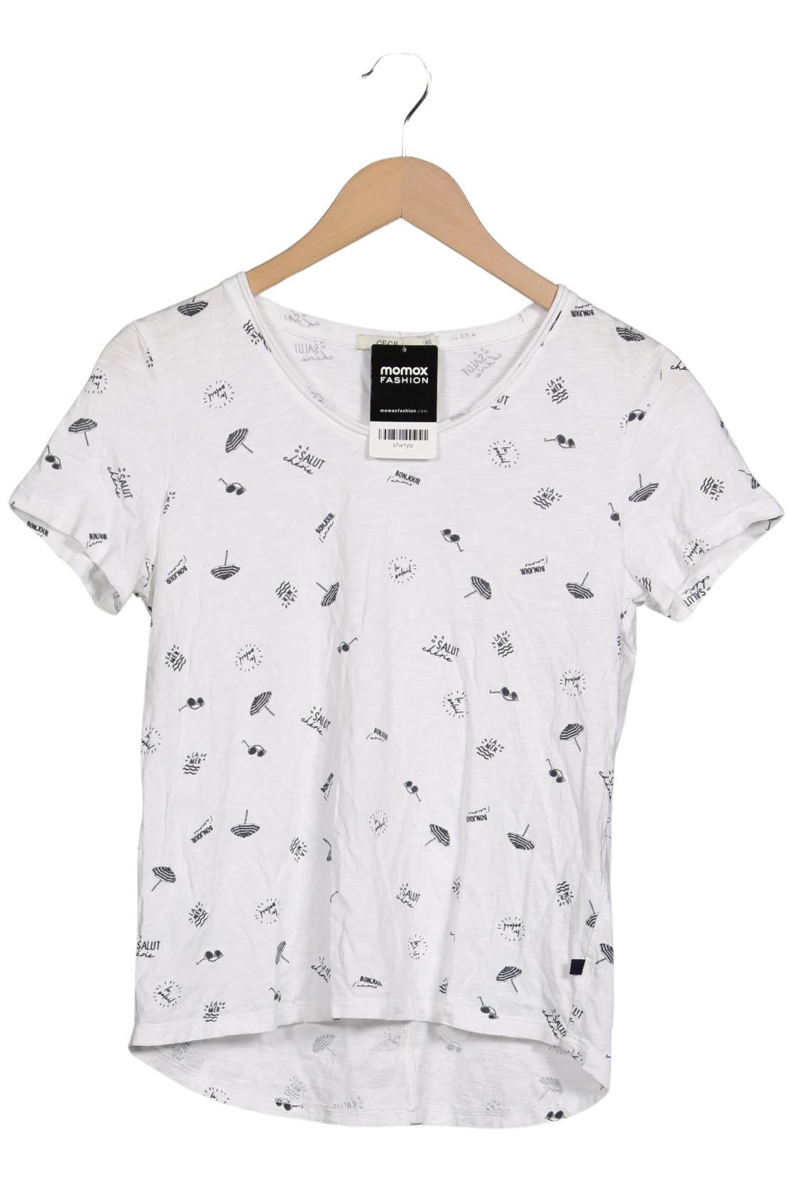 

Cecil Damen T-Shirt, weiß, Gr. 34