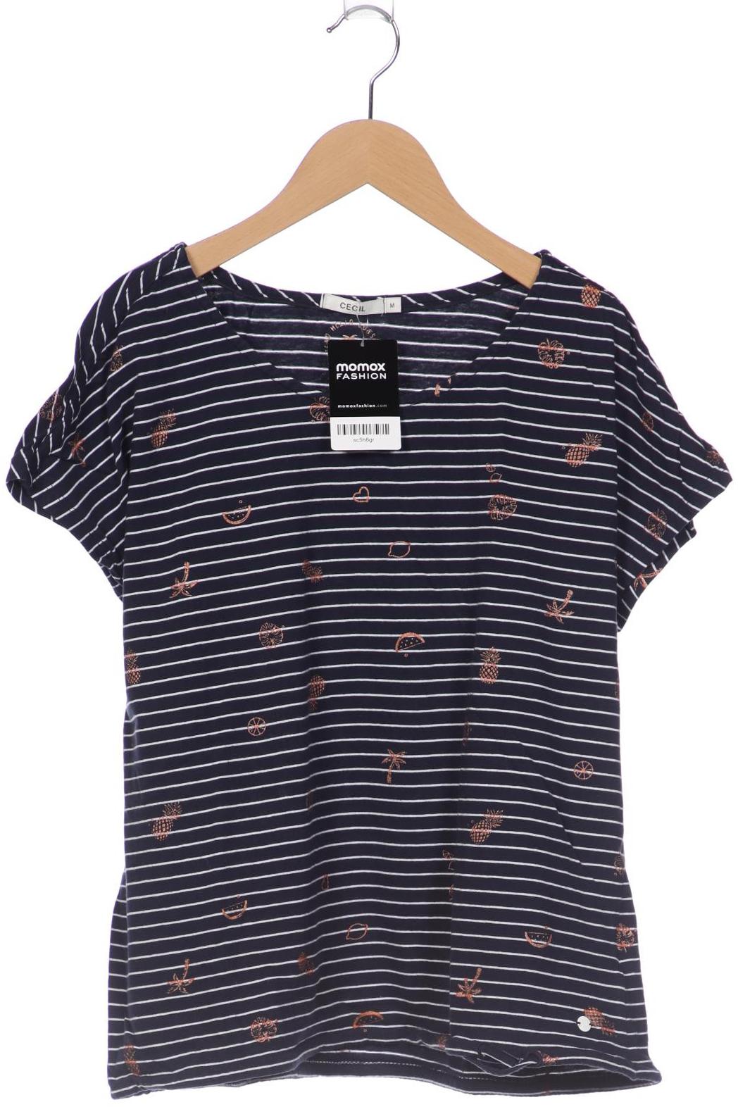 

CECIL Damen T-Shirt, marineblau