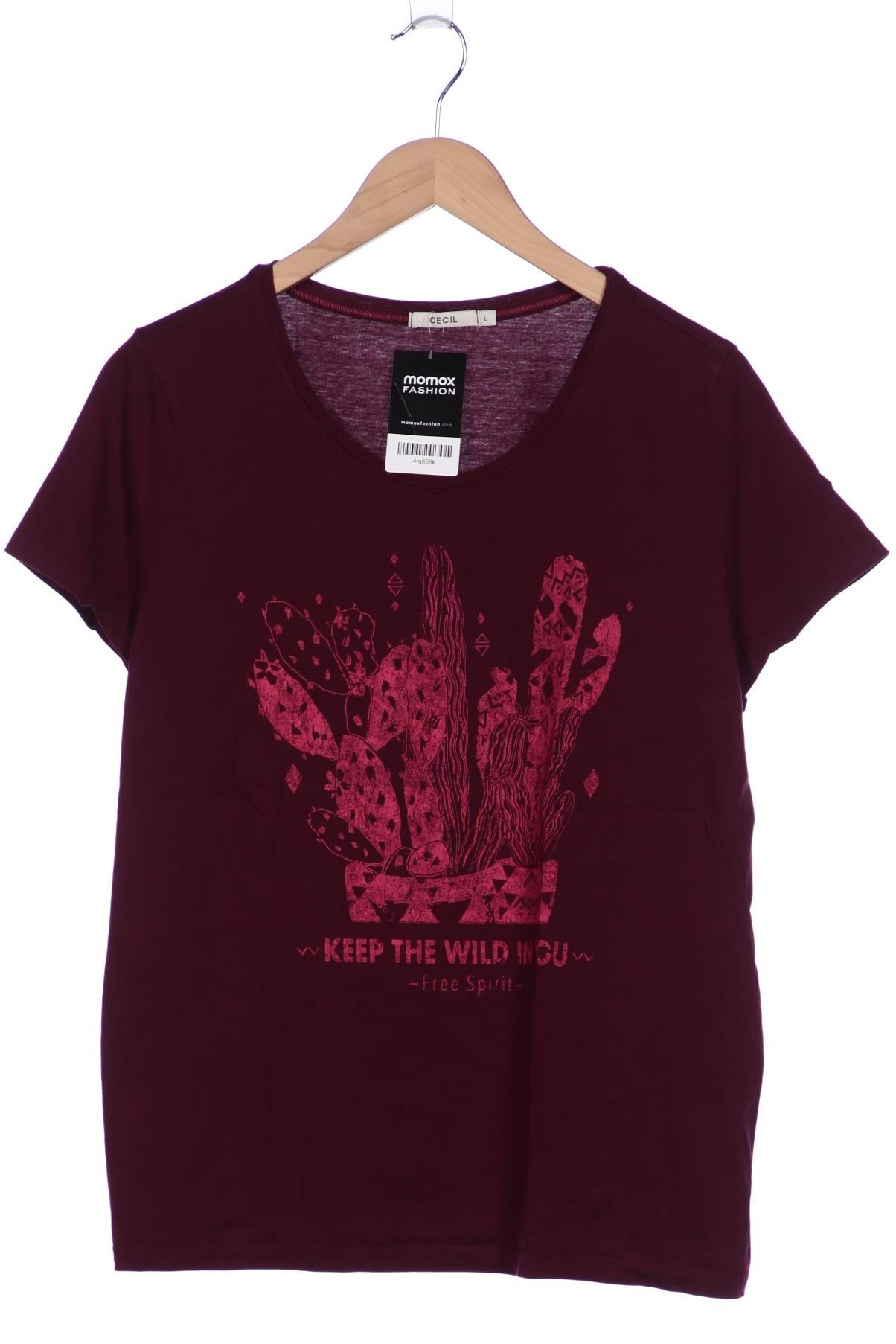 

Cecil Damen T-Shirt, bordeaux, Gr. 42