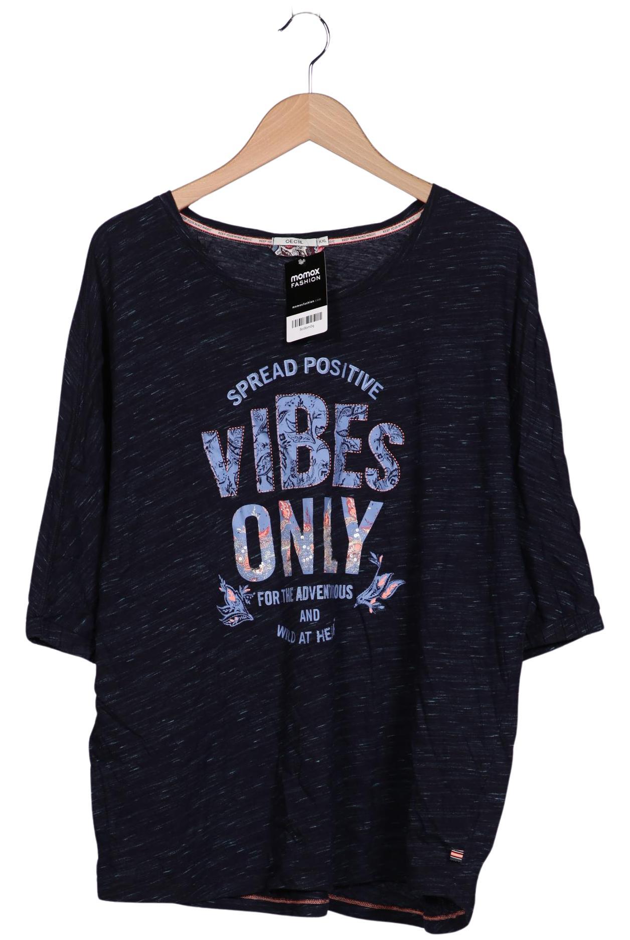 

Cecil Damen T-Shirt, marineblau, Gr. 46