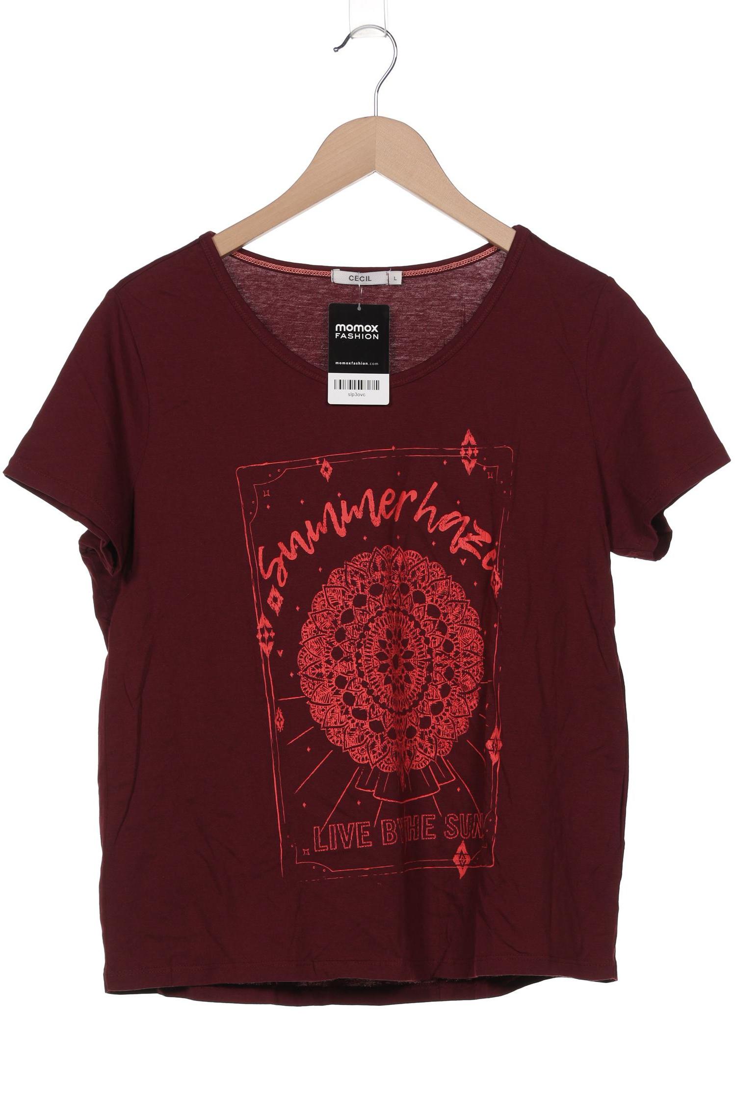 

Cecil Damen T-Shirt, bordeaux, Gr. 42
